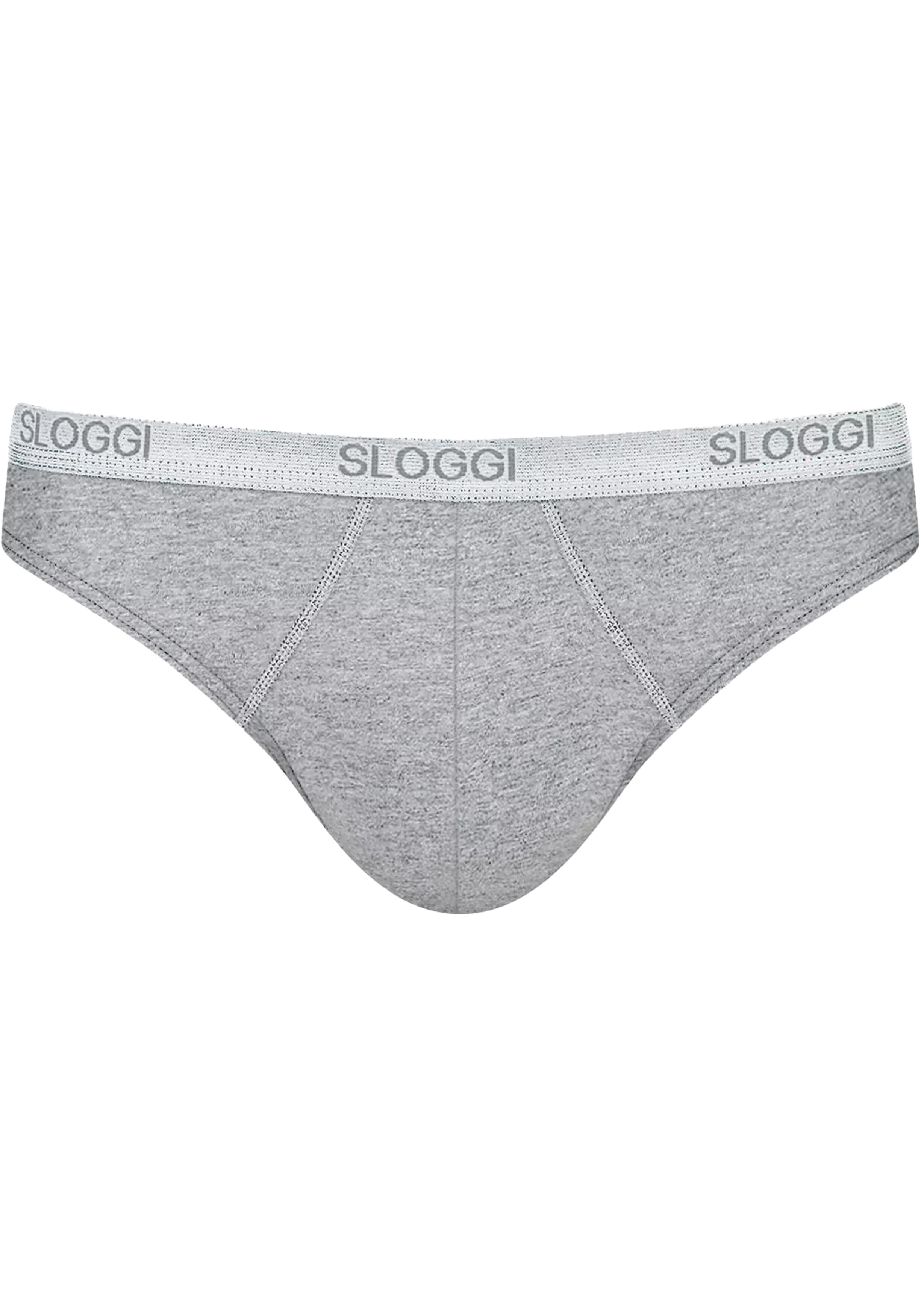 Sloggi Men Basic Mini, heren slip met smalle zijkanten (1-pack), grijs