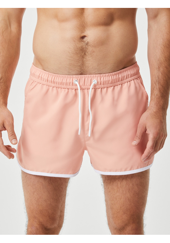 Bjorn Borg Retro Swim Shorts, heren zwembroek, licht koraalroze Bjorn Borg Retro Swim Shorts, heren zwembroek, licht koraalroze