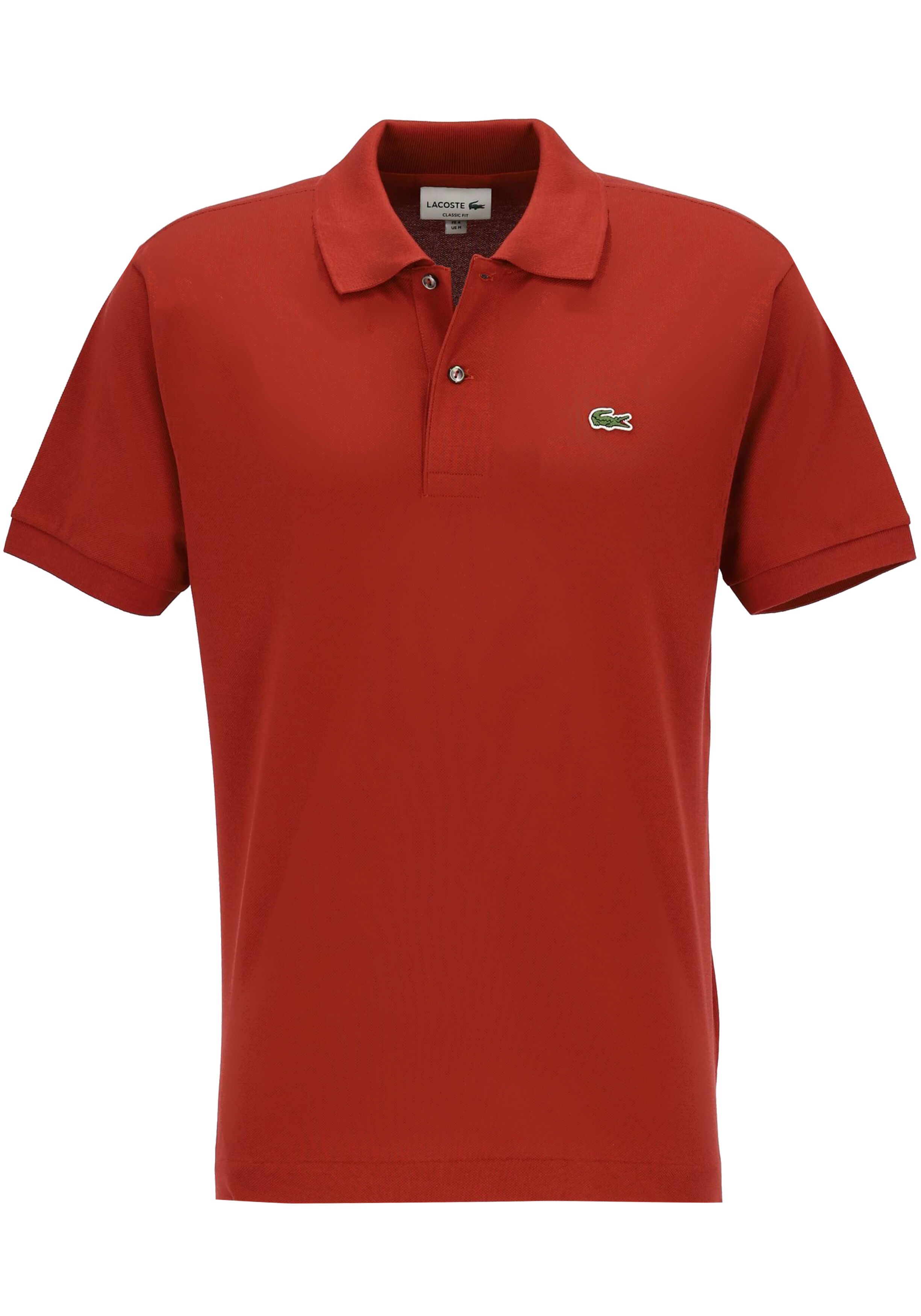 Lacoste Classic Fit polo, roodbruin