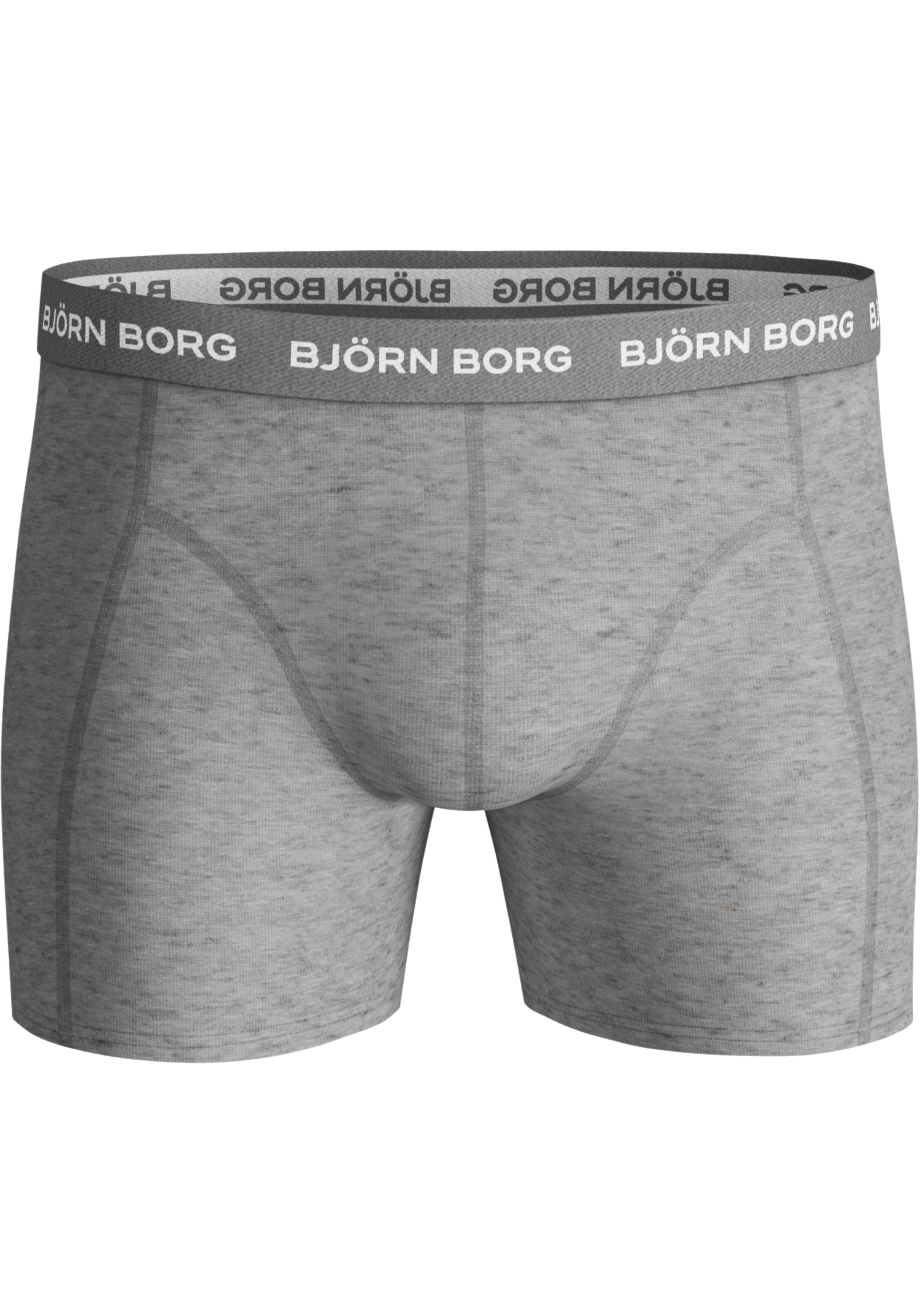 Bjorn Borg Cotton Stretch boxers, heren boxers normale lengte (12-pack), zwart, navy blauw, blauw, zwart, navy blauw, blauw, grijs, blauw, zwart, blauw, zwart