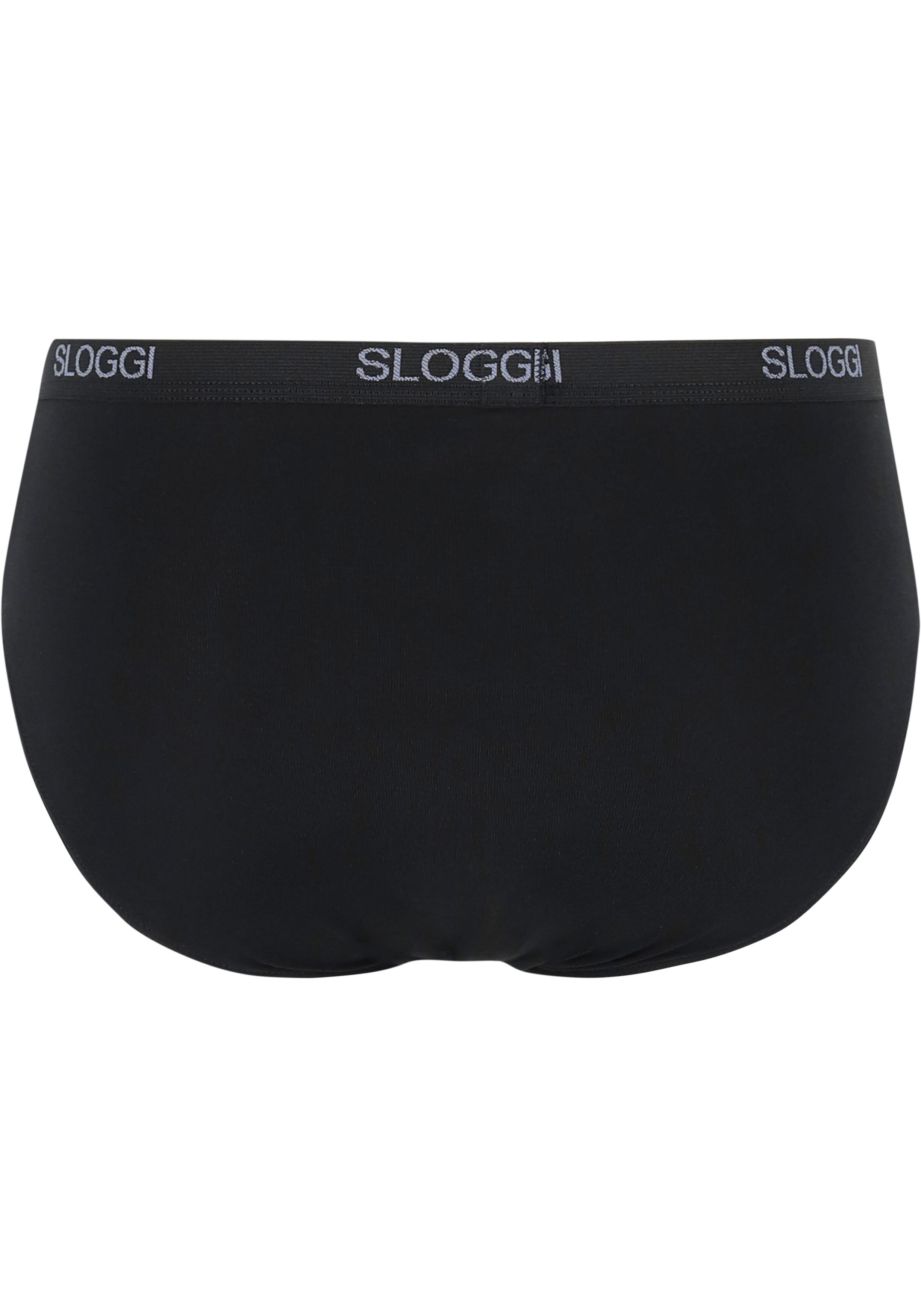 Sloggi Men Basic Midi, heren slips (2-pack), zwart