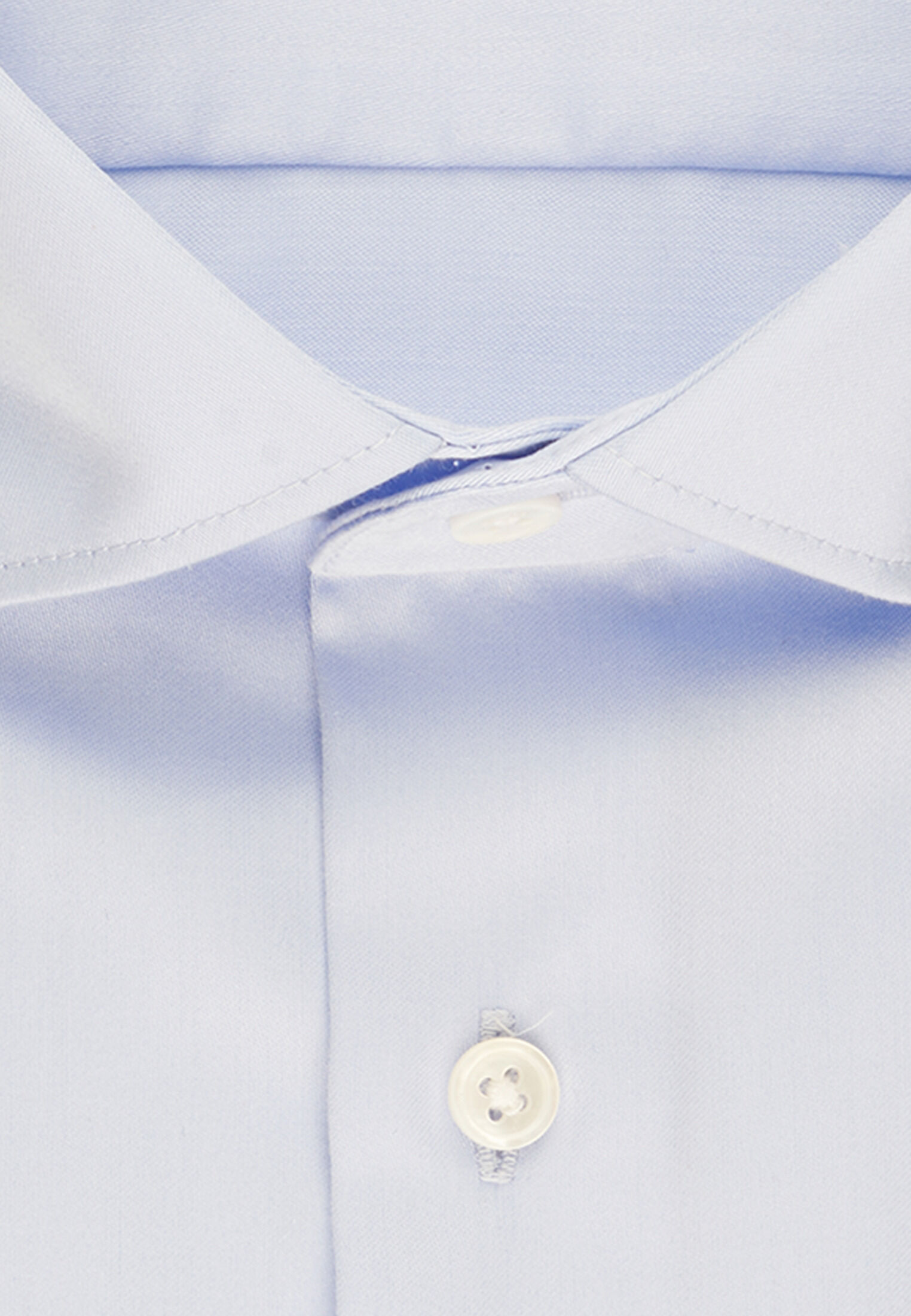 Seidensticker slim fit overhemd, mouwlengte 7, popeline, blauw