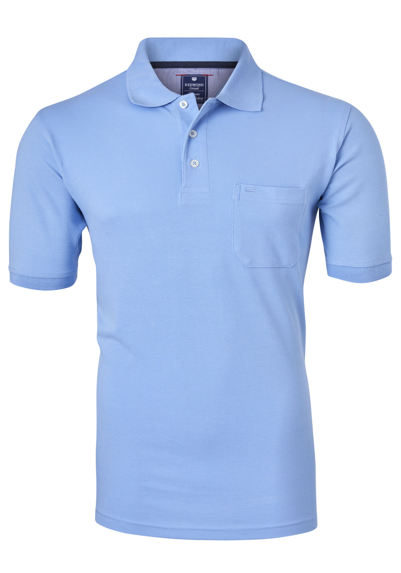 Redmond regular fit poloshirt, lichtblauw