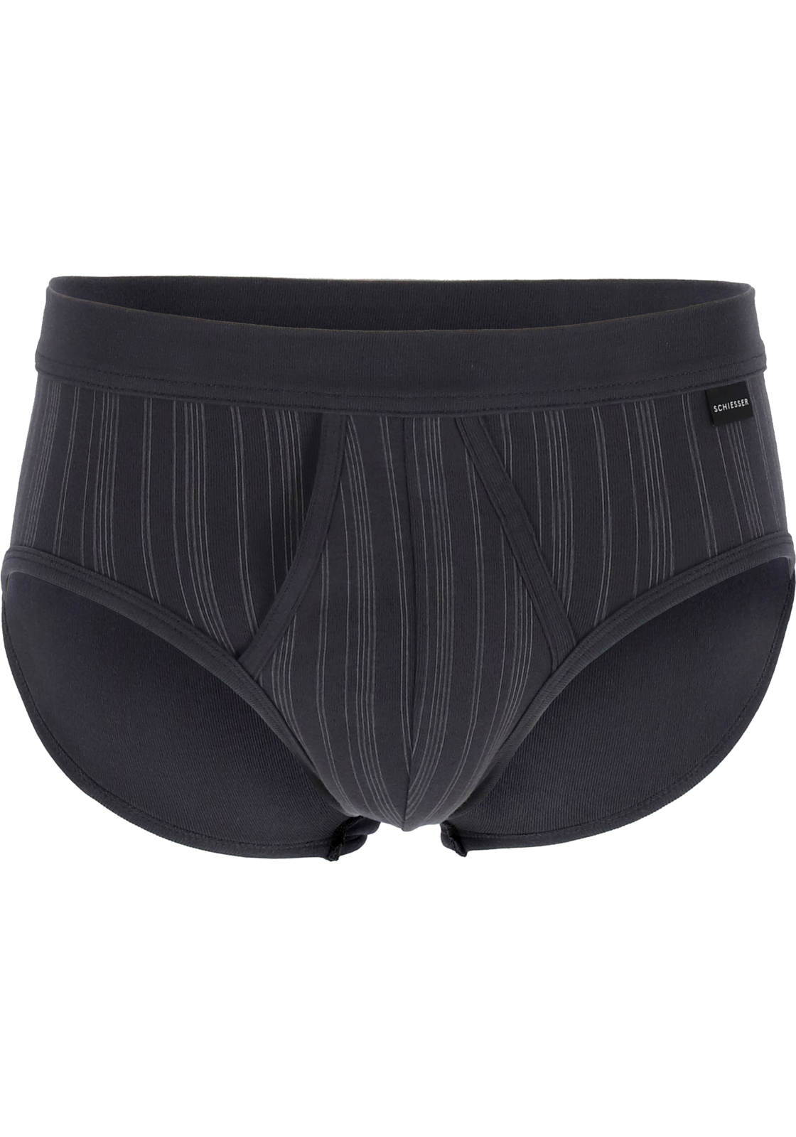 2-4007065656865-schiesser-SCHIESSER_172692203_SL_2P_grijs_2foto_HR SCHIESSER Original Classics sportslips (2-pack), Feinripp met gulp, antraciet gestreept