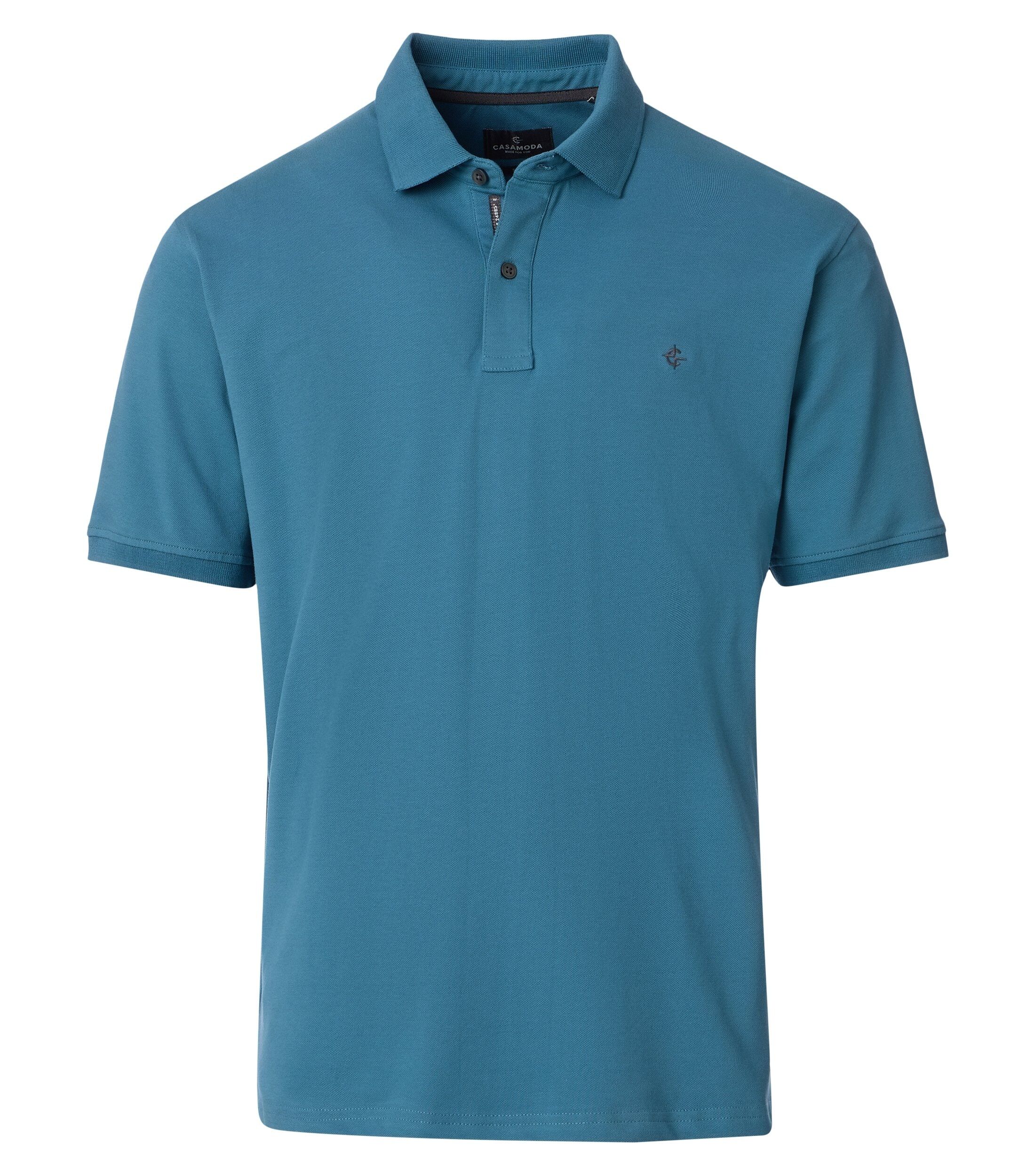 CASA MODA comfort fit heren polo, aqua