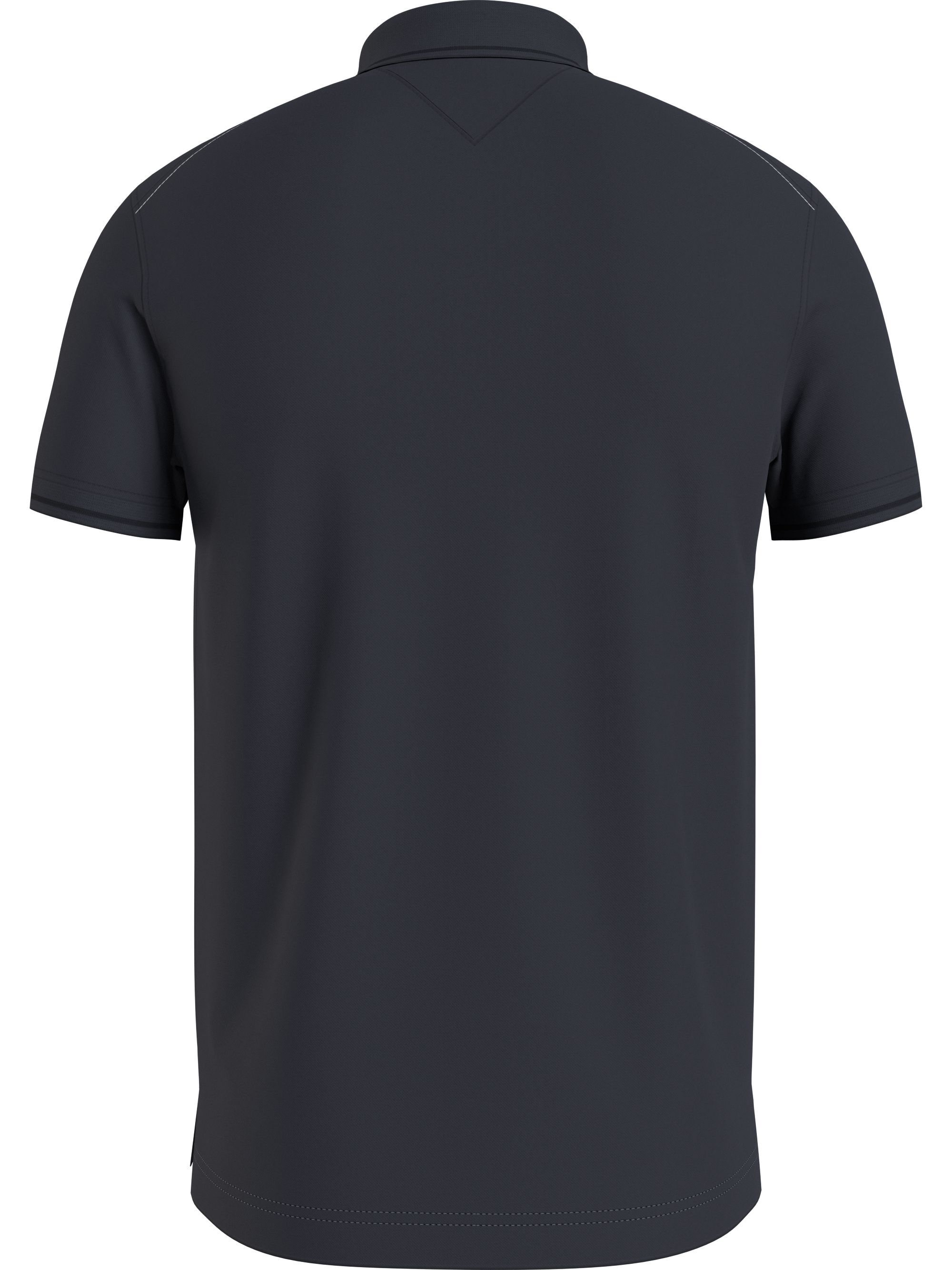 Tommy Hilfiger Dc Es Mercerized Pique Slim Polo, heren poloshirt, donkerblauw