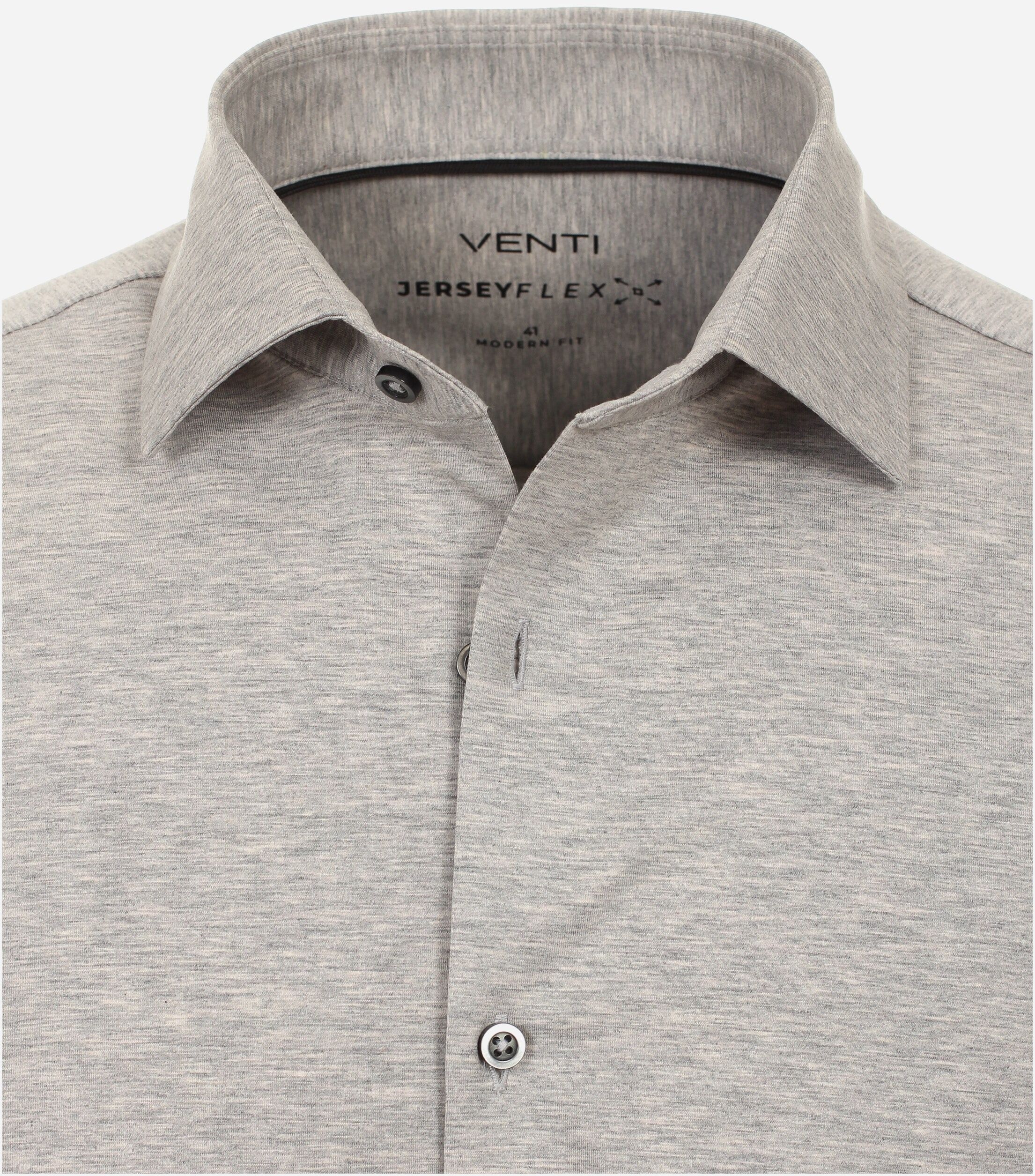 VENTI modern fit overhemd, jersey, grijs