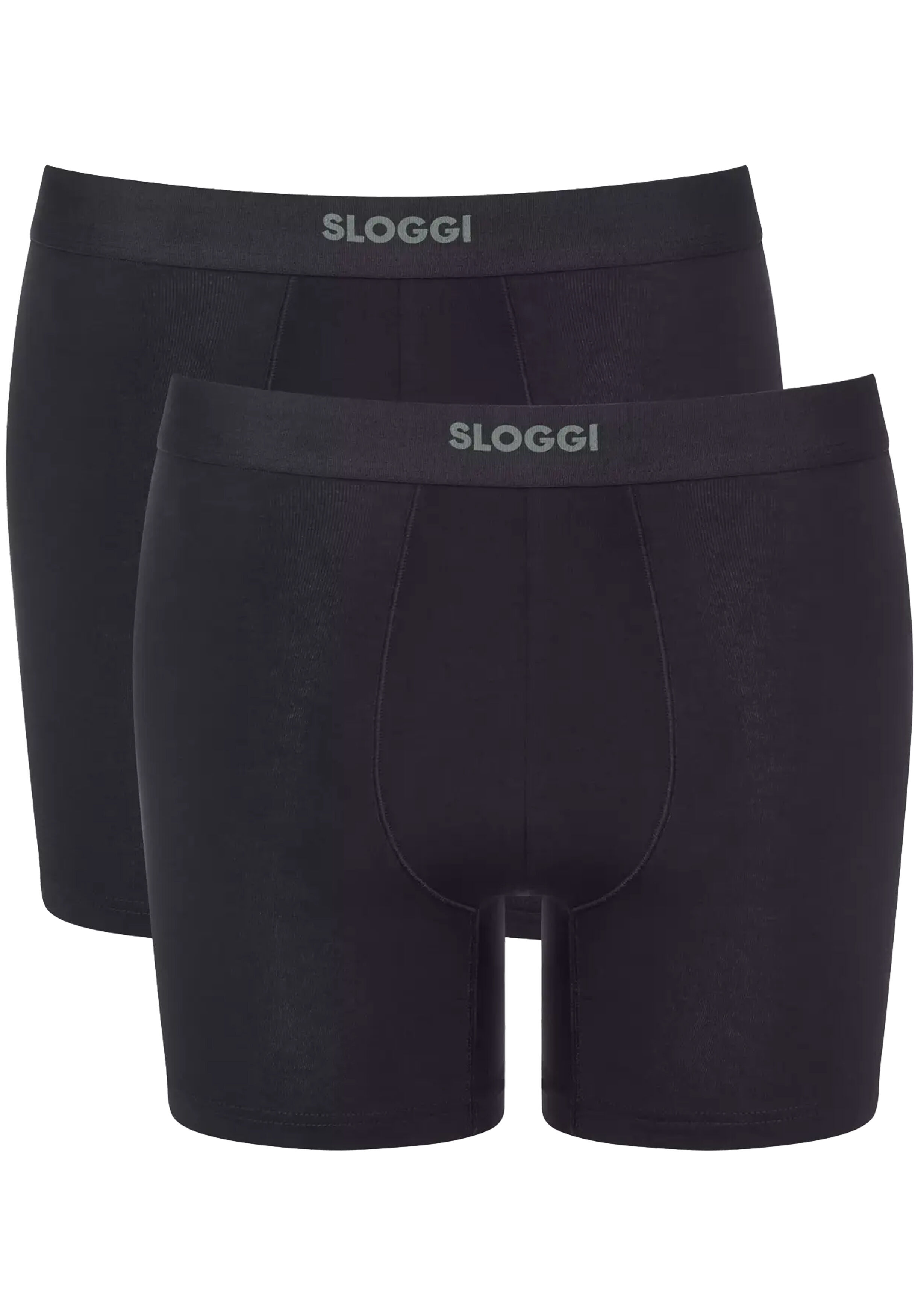 Sloggi Men EVER Ease Short, heren boxershort korte pijp (2-pack), zwart