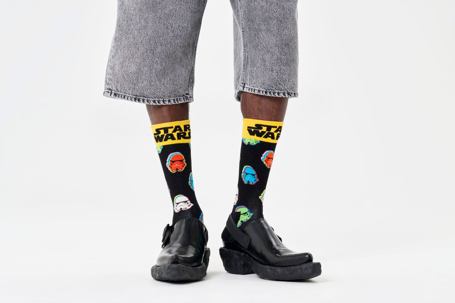 Happy Socks STAR WARS Stormtrooper Sock, unisex sokken, zwart