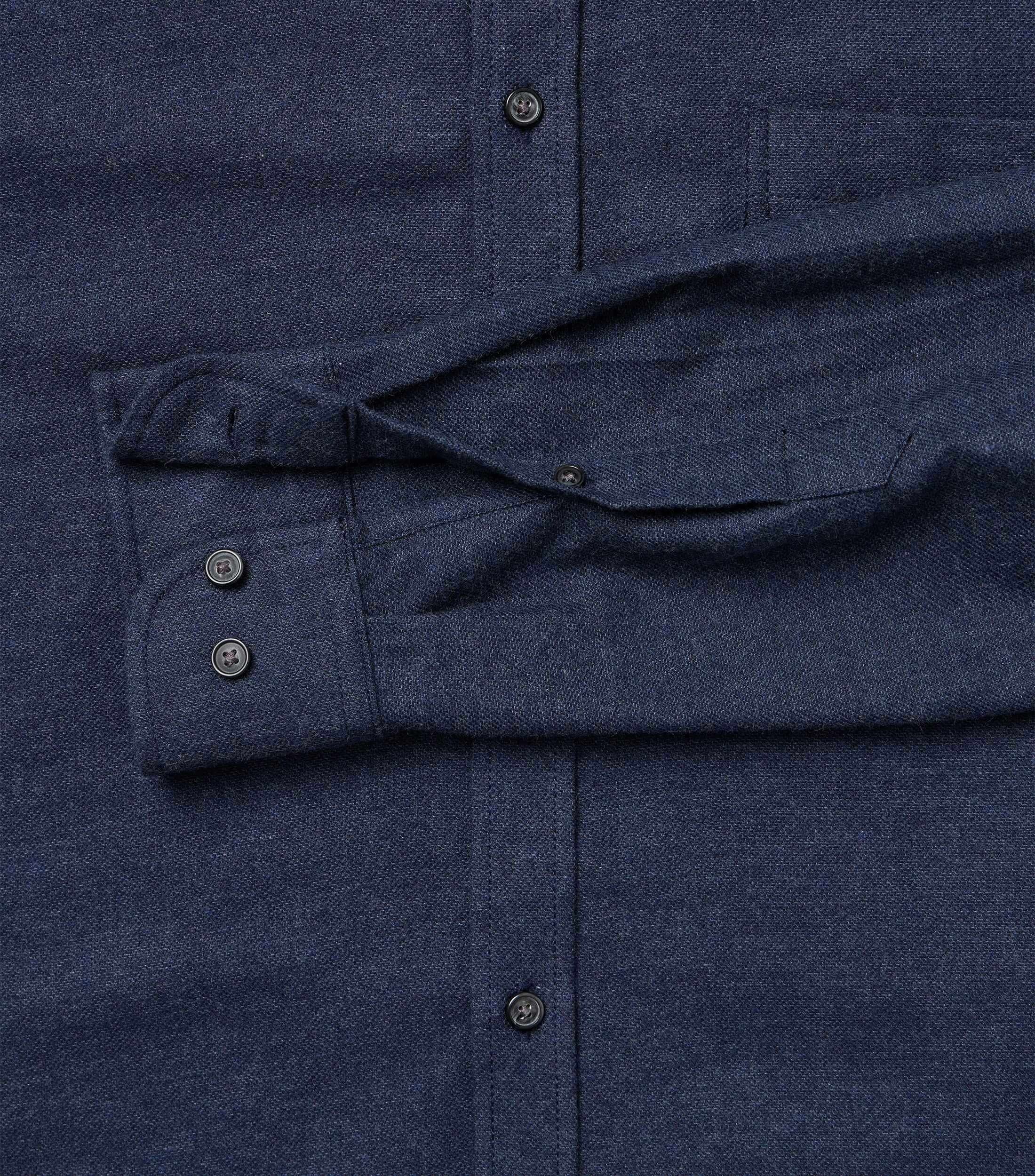 CASA MODA Sport casual fit overhemd, structuur, donkerblauw