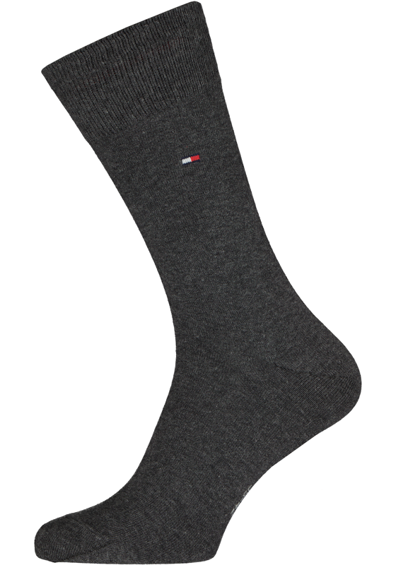 Tommy Hilfiger Classic Socks (2-pack), herensokken katoen, antraciet melange Tommy Hilfiger Classic Socks (2-pack), herensokken katoen, antraciet melange