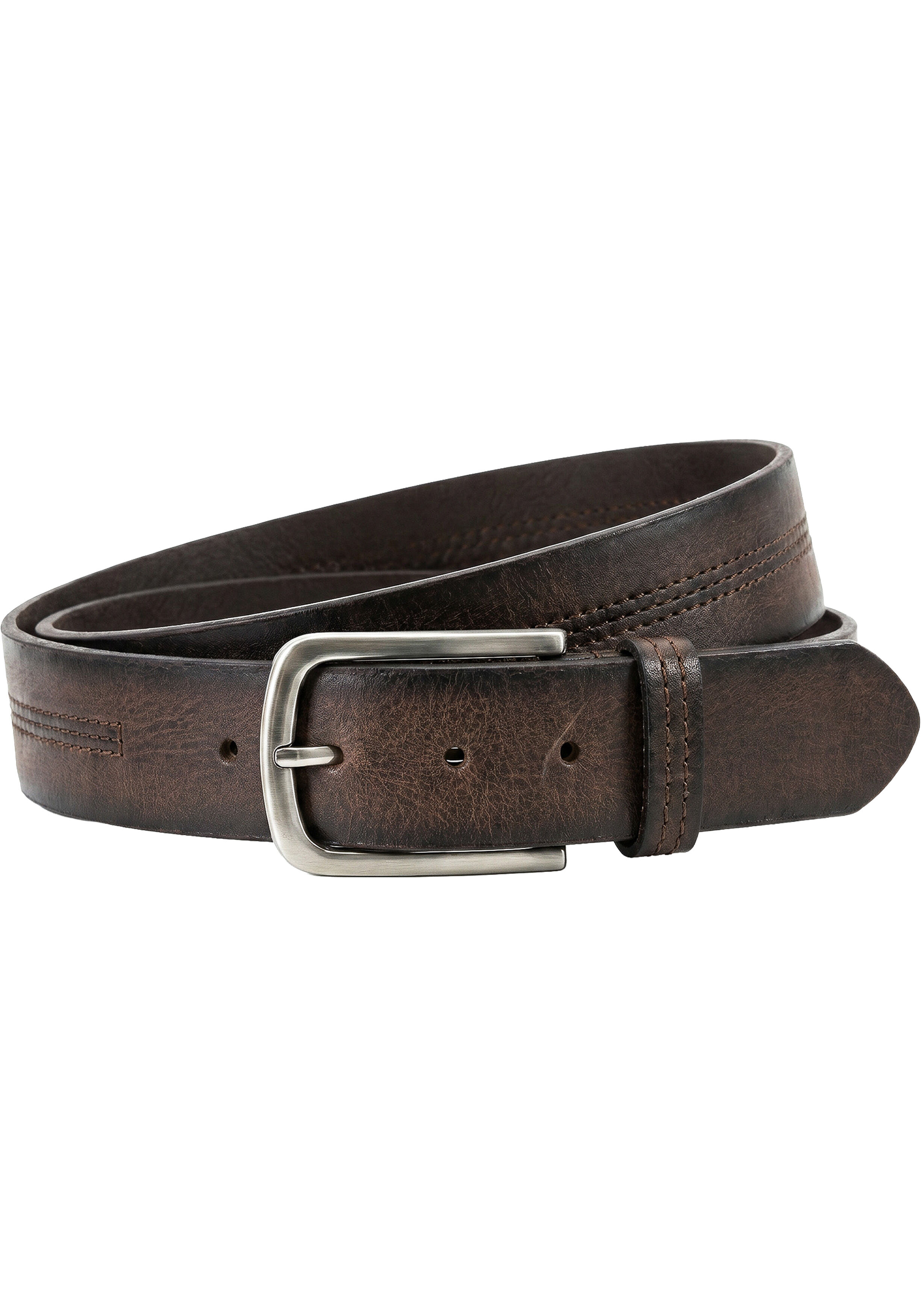 HECHTER leren heren riem, bruin