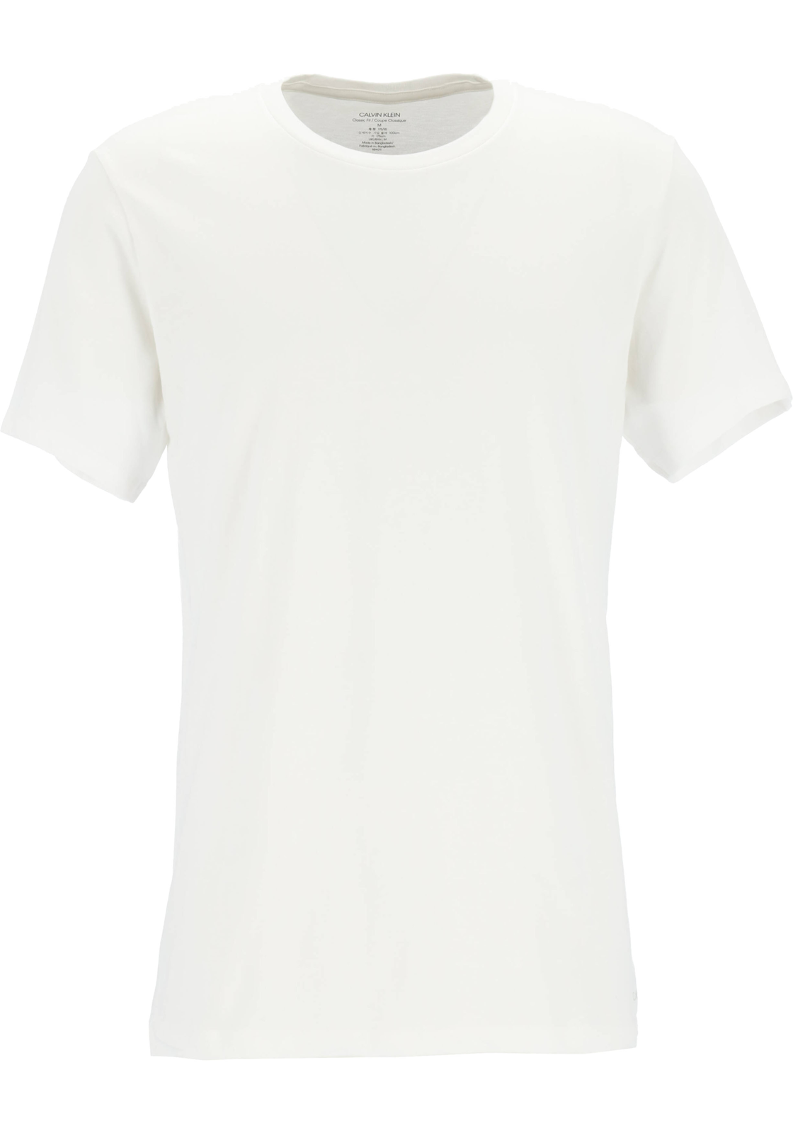 2-8719853080719-Calvin_klein-CK_NB4011E100_HR Calvin Klein Cotton Classics crew neck T-shirt (3-pack), heren T-shirts O-hals, wit