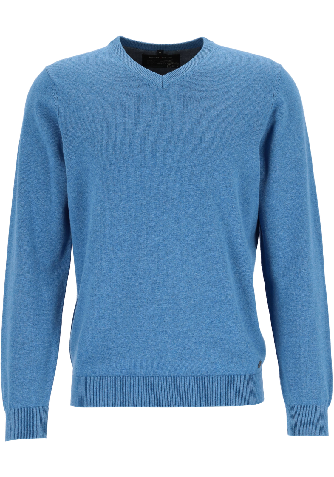 1-4055987106777-marvelis-360_Marvelis_trui_blauw_HR MARVELIS modern fit trui katoen, V-hals, lichtblauw