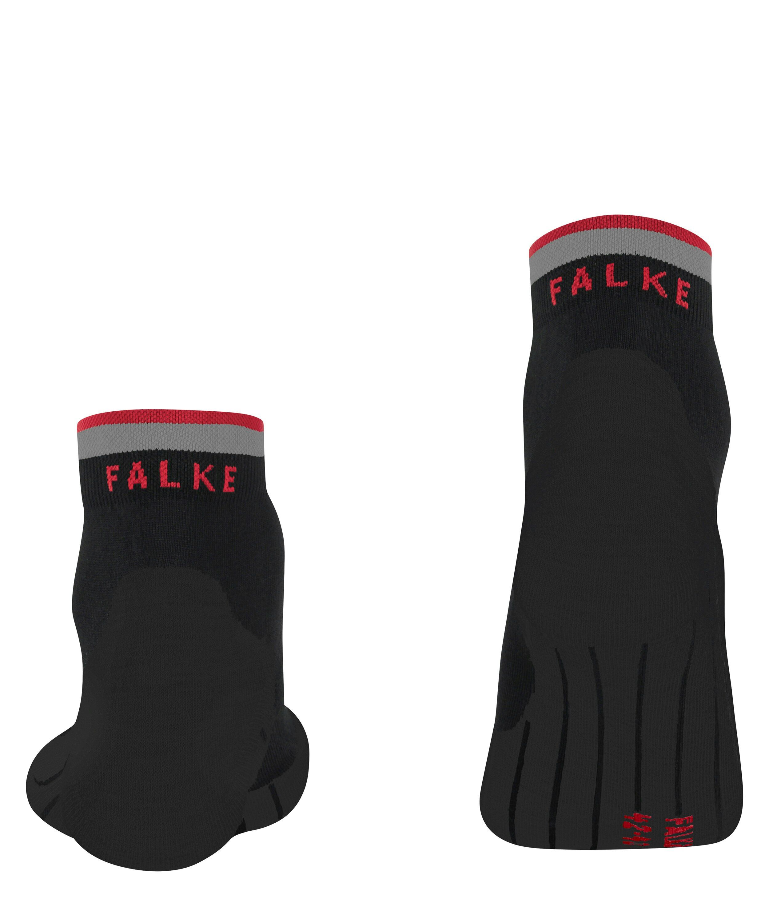 FALKE RU4 Endurance Short Reflect heren running sokken kort, zwart (black)