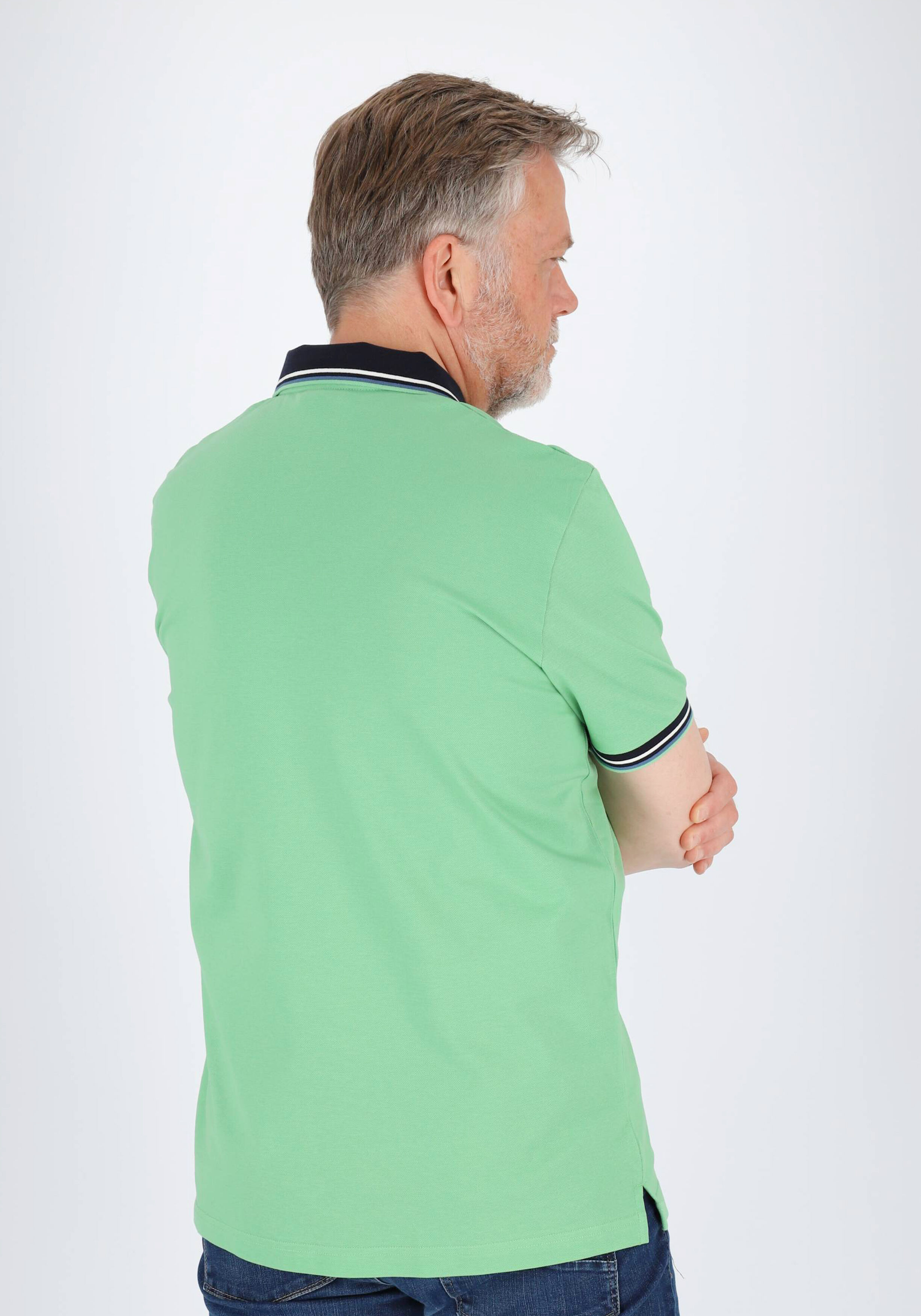 OLYMP Polo Casual, modern fit polo, mint groen