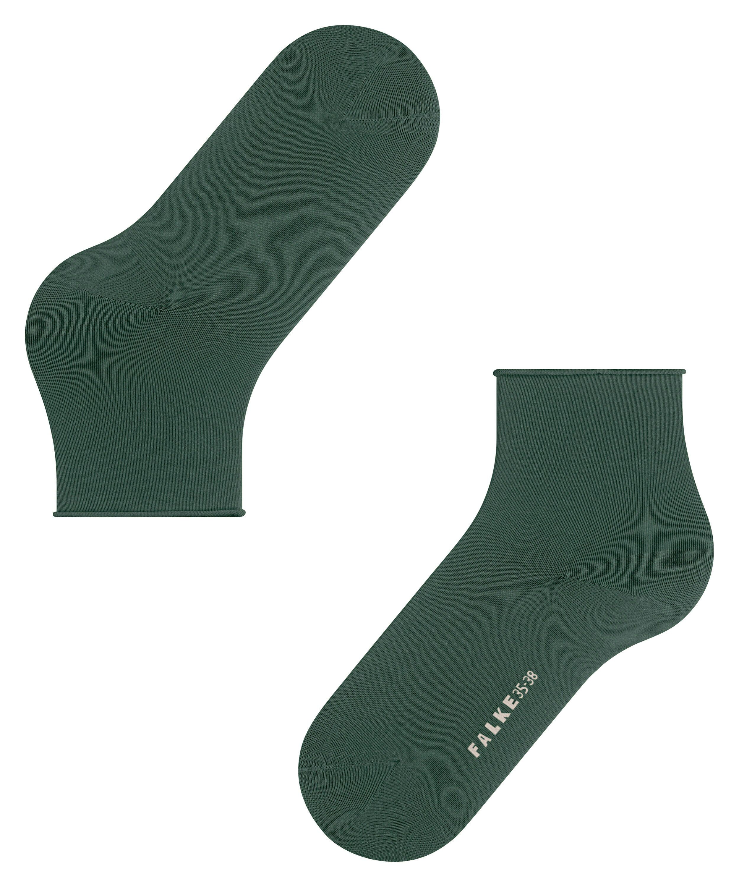 FALKE Cotton Touch damessokken kort, groen (hunter green)
