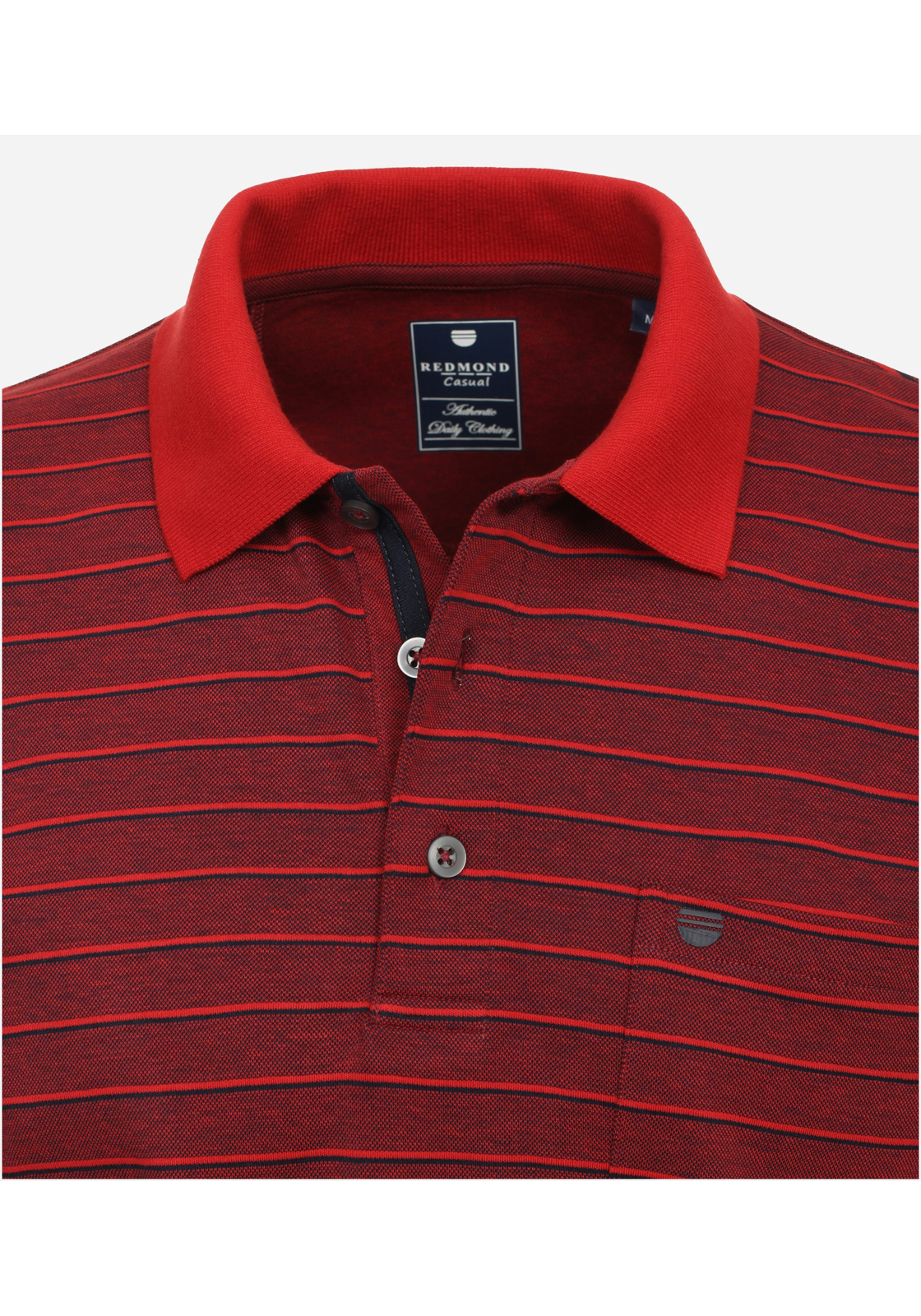 image_4_22d9416671409ab0fd33b0e286e94515jpgautoformatbgF3F3F3blend-alpha100blend-colorF3F3F3blend-modedarkenfitclampp Redmond regular fit heren polo, pique, rood gestreept
