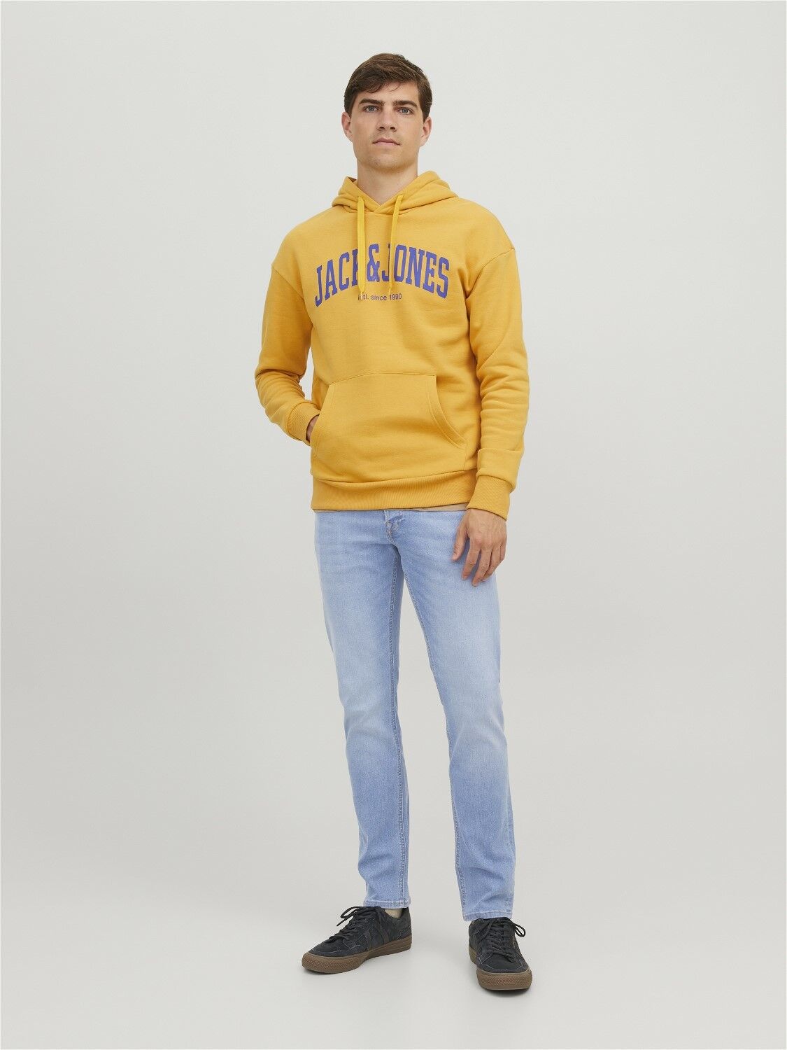 JACK & JONES Glenn Original loose fit, heren jeans, denimblauw