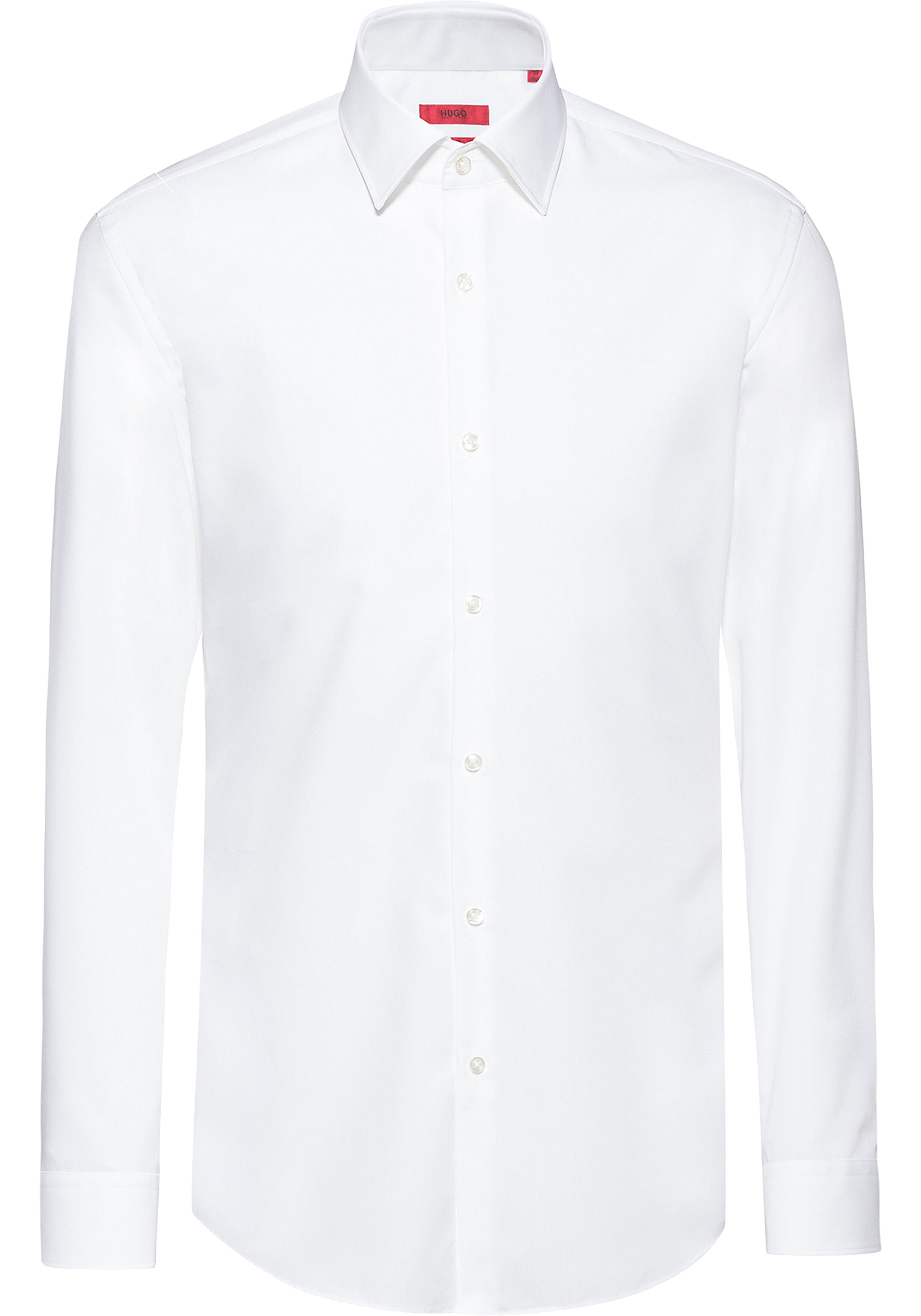 HUGO Kenno slim fit overhemd, popeline, wit