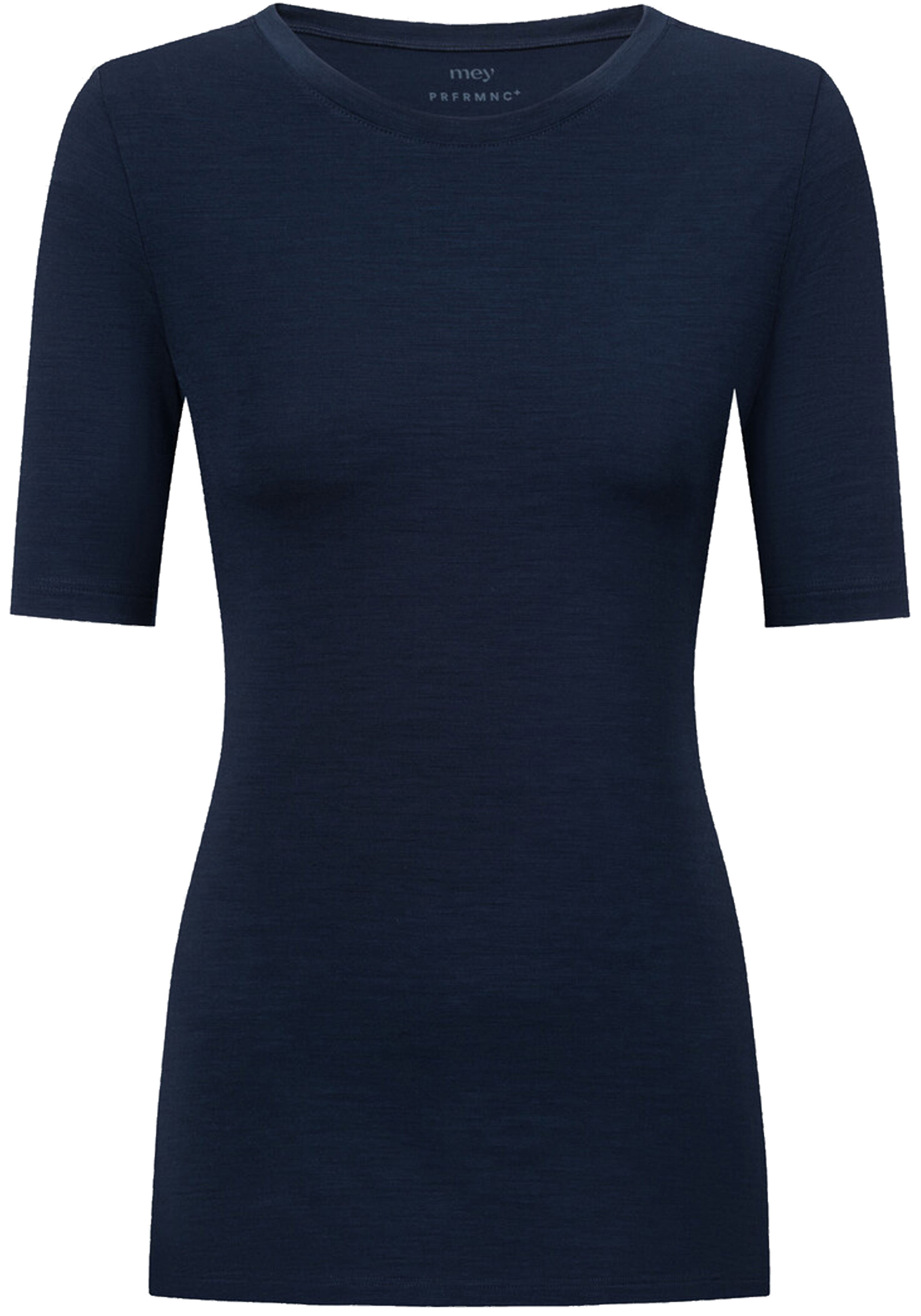 Mey dames T-shirt Prfrmnc+, thermo T-shirt korte mouw met O-hals donkerblauw