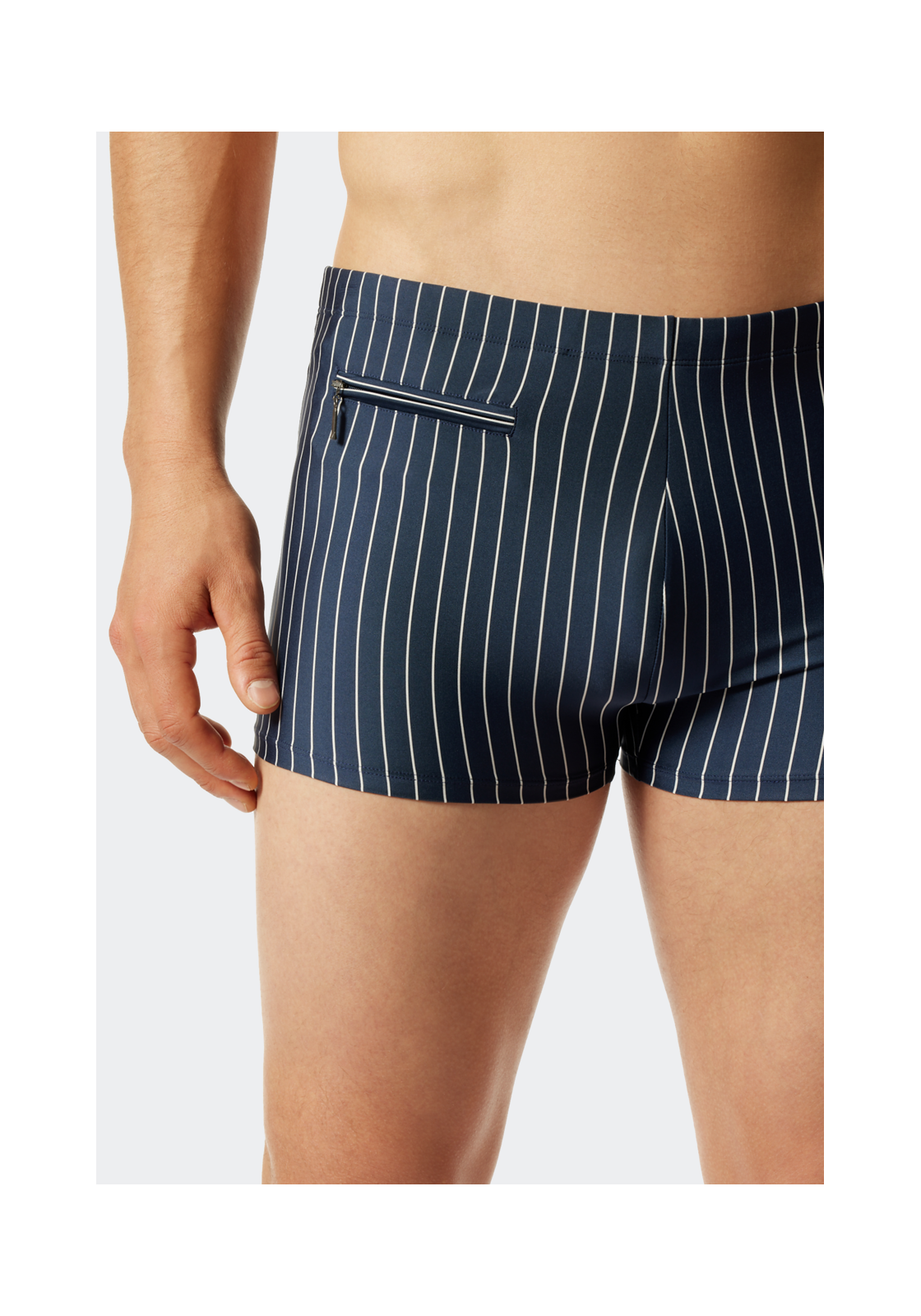 image_5_172775-801_4_1280x1280 SCHIESSER Nautical Casual heren badkleding, zwembroek in retrostijl met zakje met ritssluiting, tricot gerecycled strepen admiraalblauw