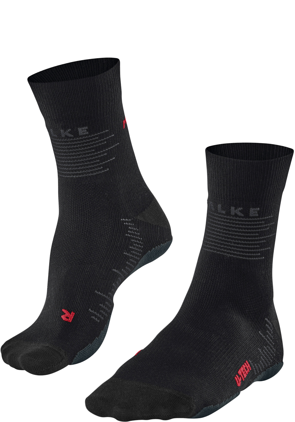 FALKE RU True Motion heren running sokken, zwart (black) FALKE RU True Motion heren running sokken, zwart (black)