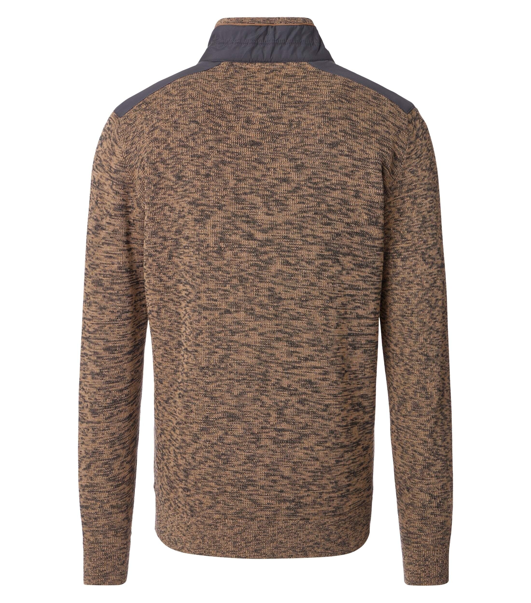 CASA MODA comfort fit schipperstrui, bruin, zwart