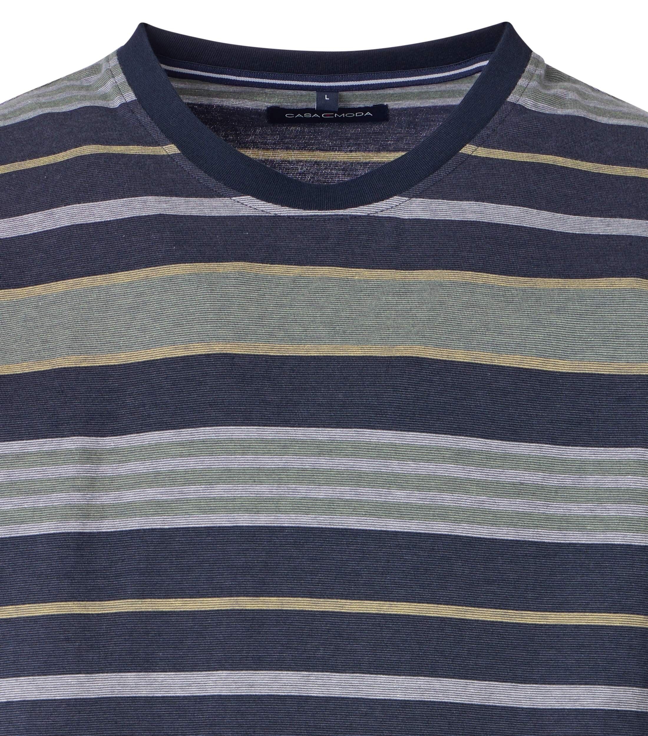 CASA MODA comfort fit heren T-shirt, groen dessin