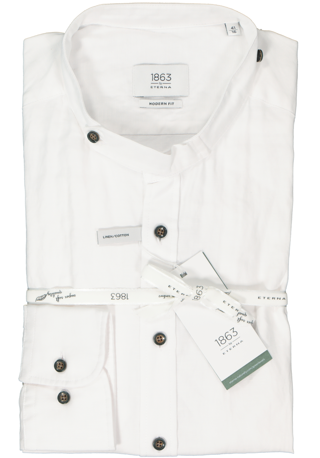 2-4067159186111_eterna-overhemd_HR ETERNA modern fit overhemd, twill, wit