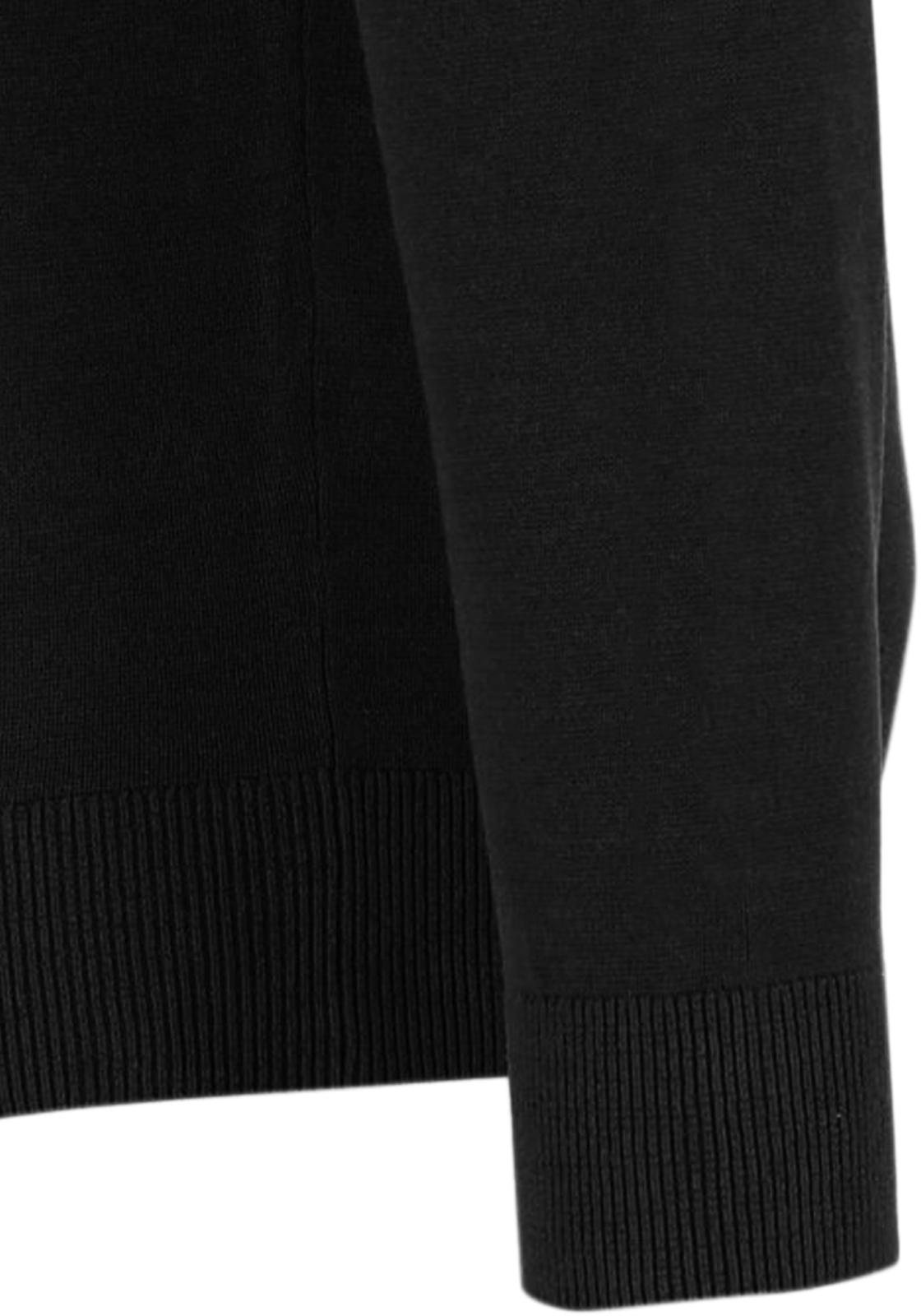 Michaelis heren trui katoenmengsel, slim fit coltrui, zwart Michaelis heren trui katoenmengsel, slim fit coltrui, zwart