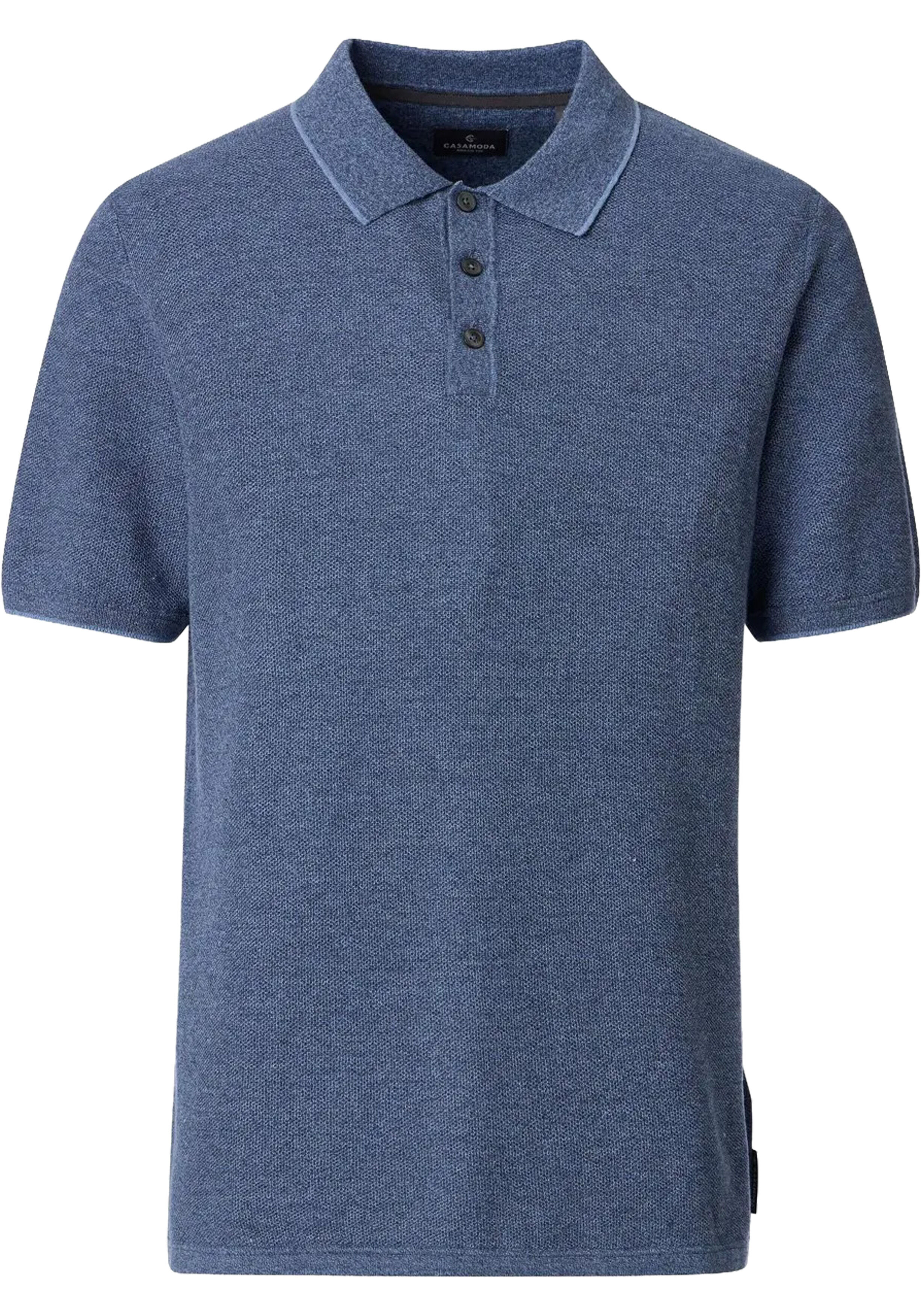 CASA MODA comfort fit heren polo, blauw