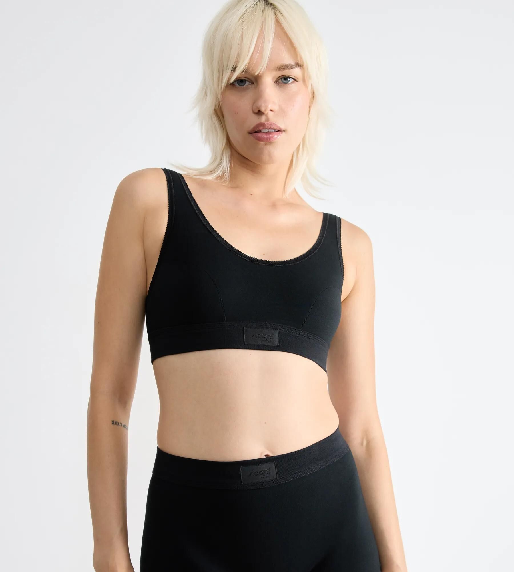 Sloggi Women Double Comfort T Top, bralette, zwart