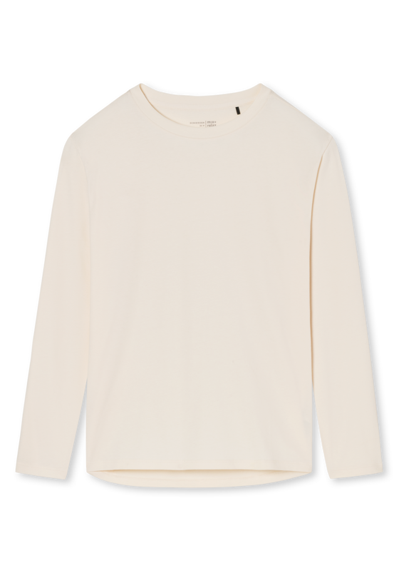 SCHIESSER Mix+Relax T-shirt, dames shirt lange mouwen cremekleurig SCHIESSER Mix+Relax T-shirt, dames shirt lange mouwen cremekleurig