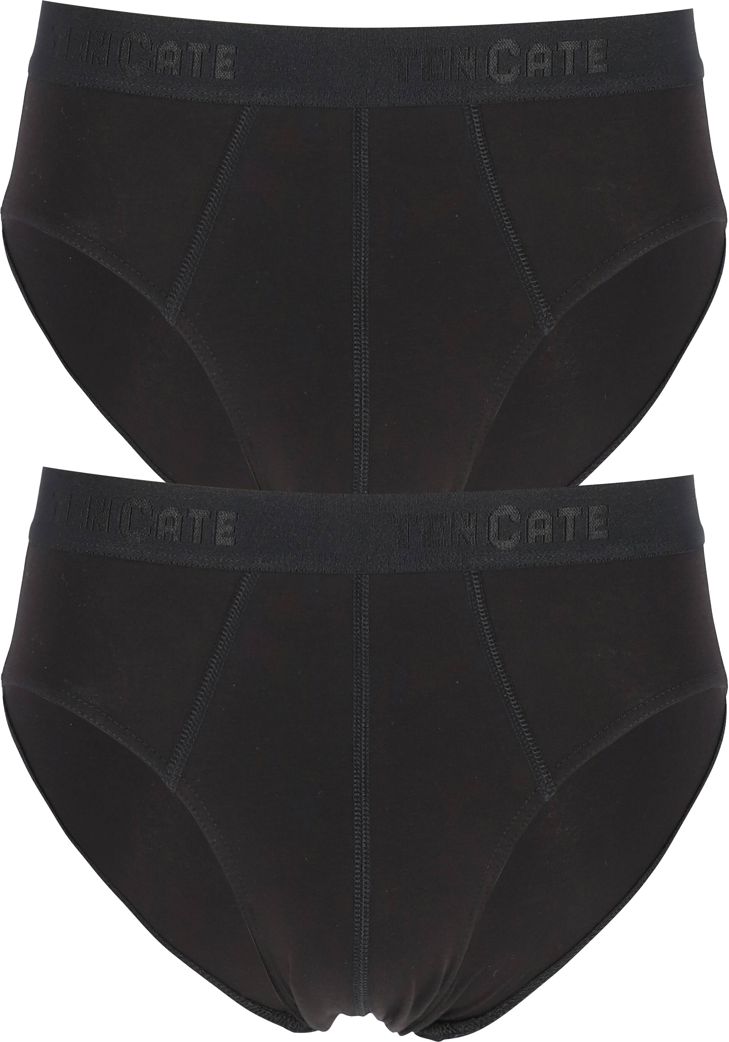 TEN CATE Basics men slip (2-pack), heren sportslips, zwart