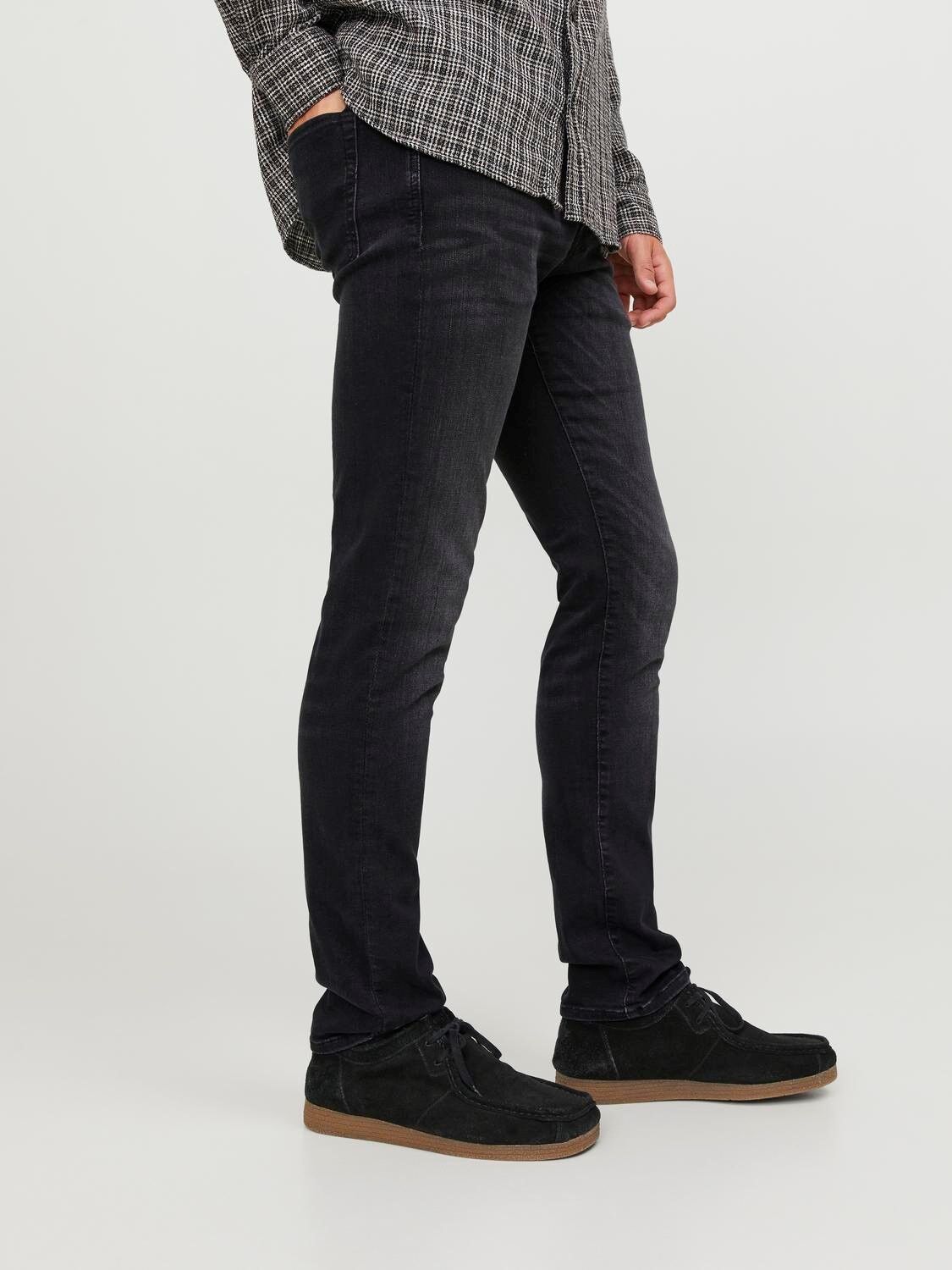 JACK & JONES Glenn Icon loose fit, heren jeans, zwart denim