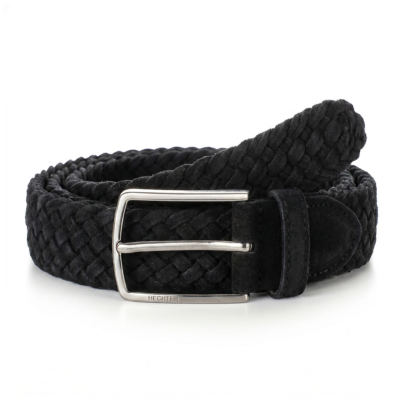 HECHTER leren heren riem, zwart