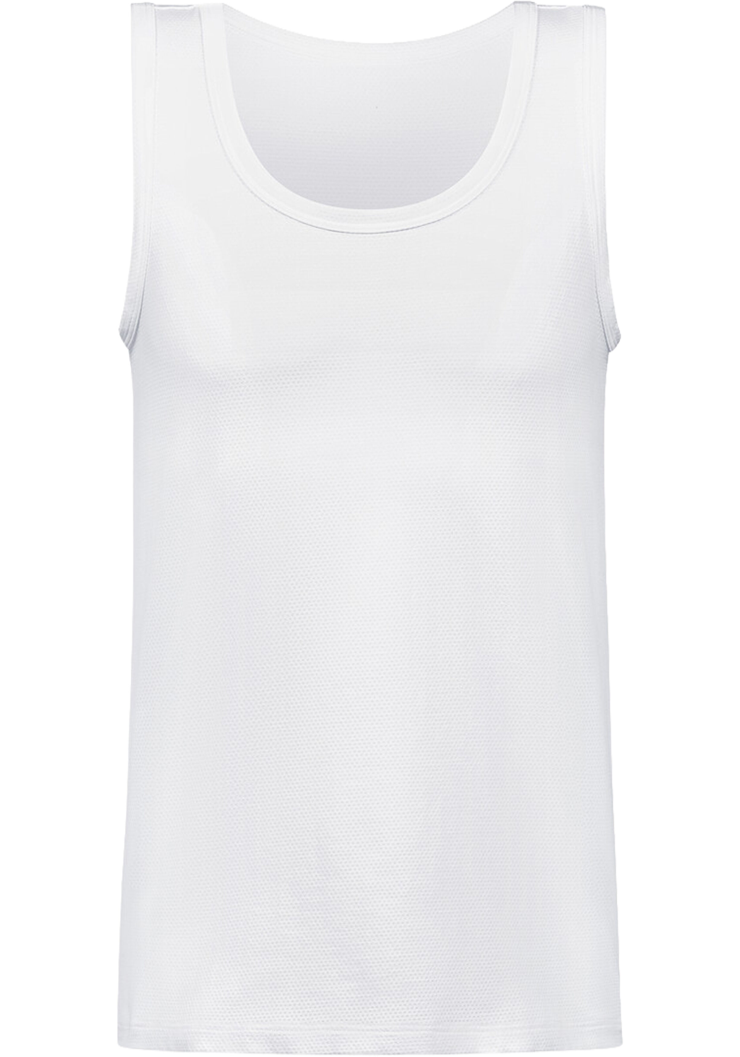 Mey heren tank top Mey Dry Cotton Breeze, singlet, wit