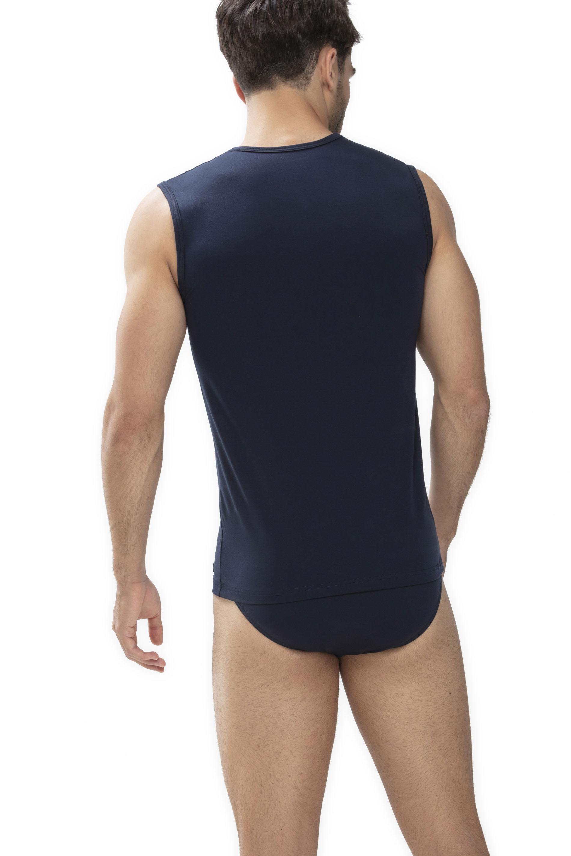 Mey heren muskel-shirt Network, tanktop, marine blauw
