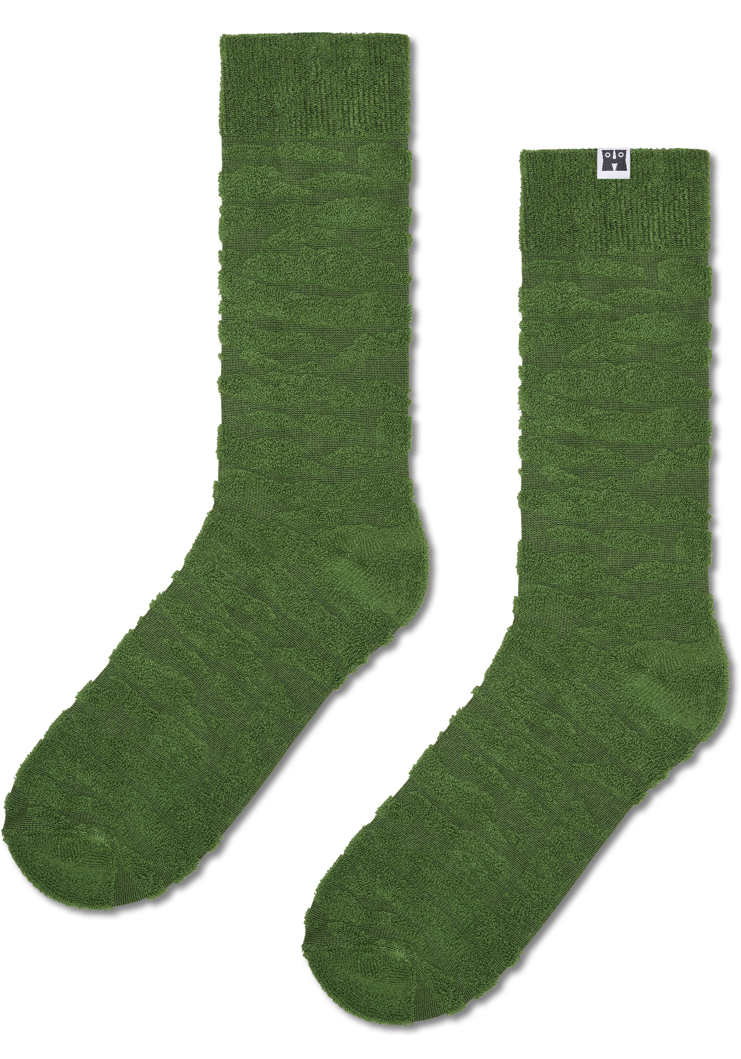 Happy Socks Zebra Sock, unisex sokken, groen