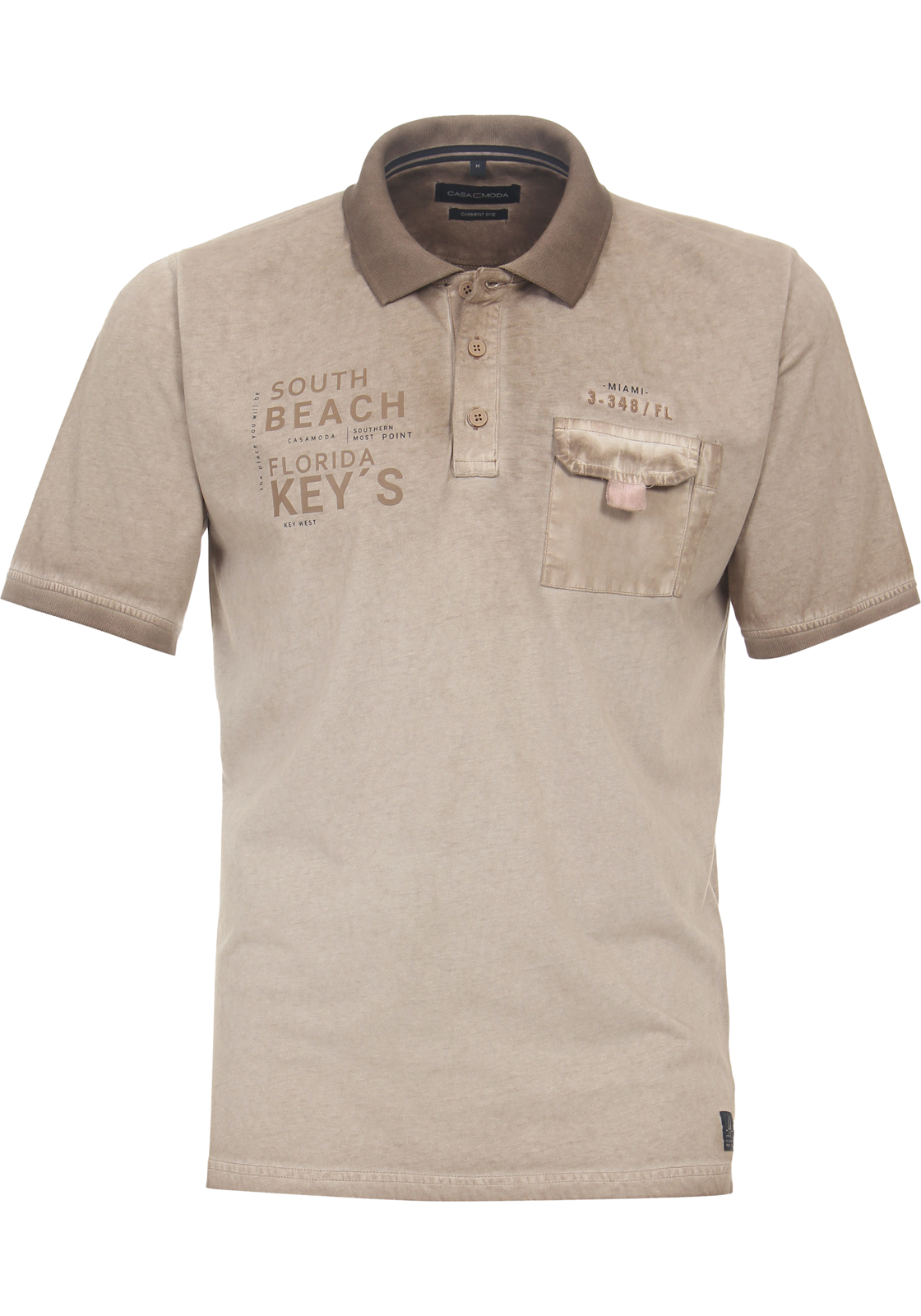 1-4064813647896-casa_moda-polo_HR CASA MODA comfort fit heren polo, beige