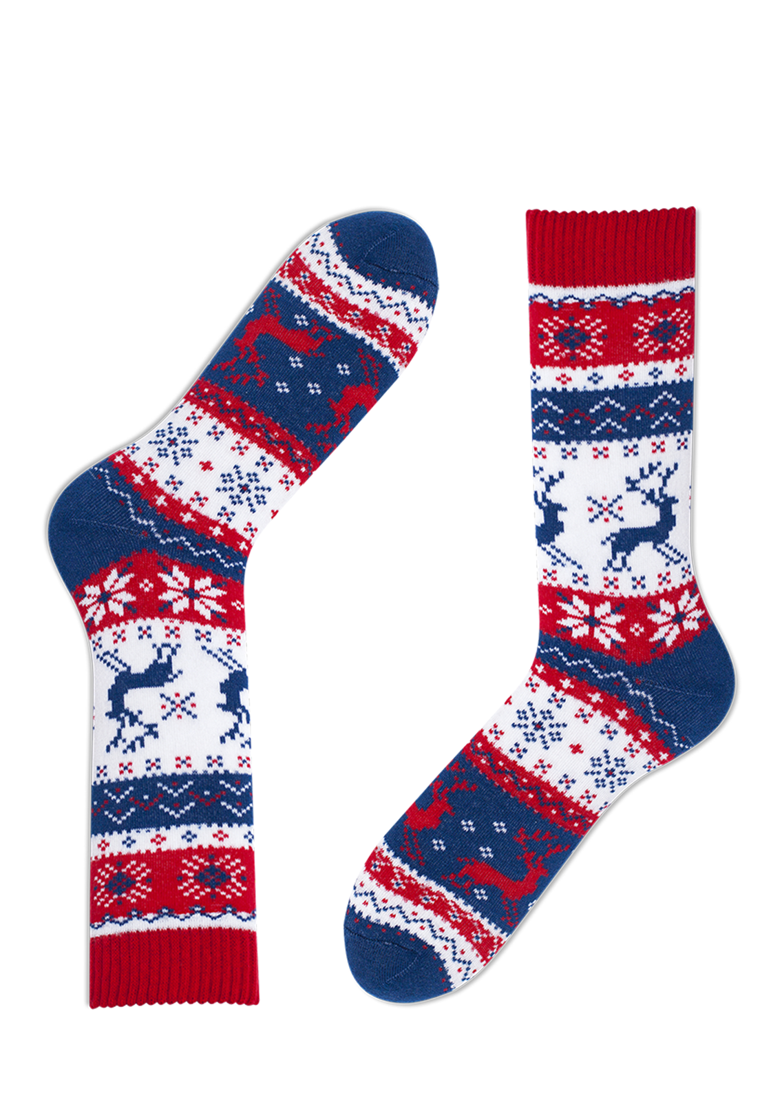 2-5902431261744-WarmRudolph_HR Many Mornings unisex sokken Warm Rudolph huissokken