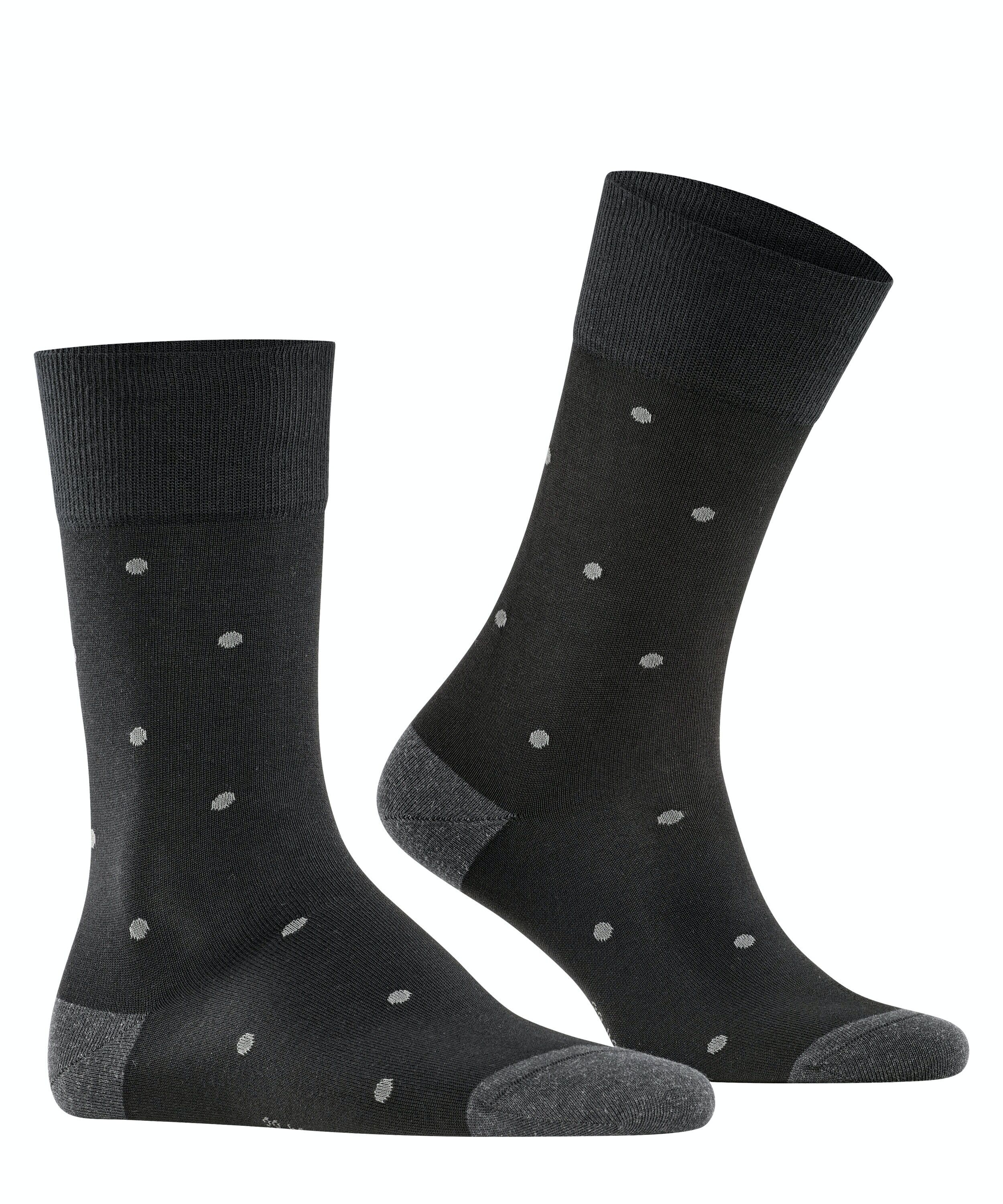 FALKE Dot herensokken, antraciet grijs (anthracite mel.)