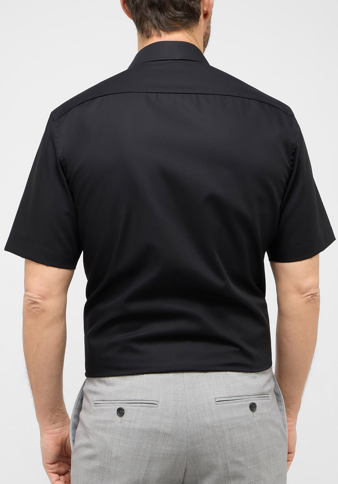 3-4067159292737-eterna-overhemd_HR ETERNA modern fit overhemd korte mouw, popeline, zwart