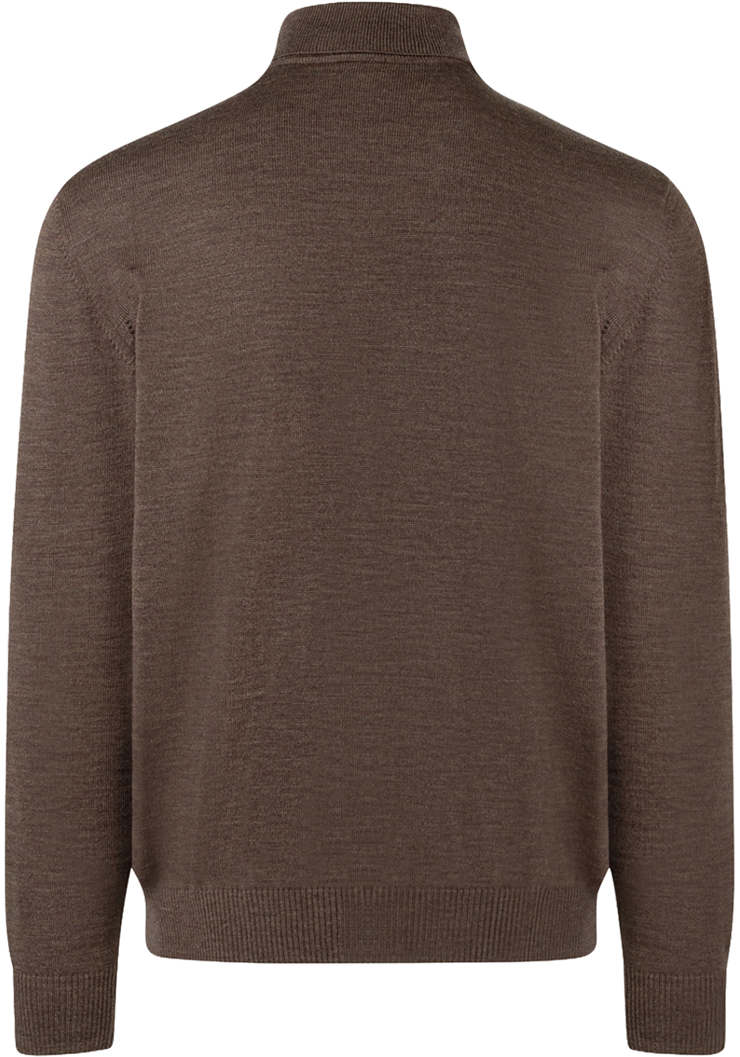MAERZ Classic Fit heren coltrui wol, donkerbruin