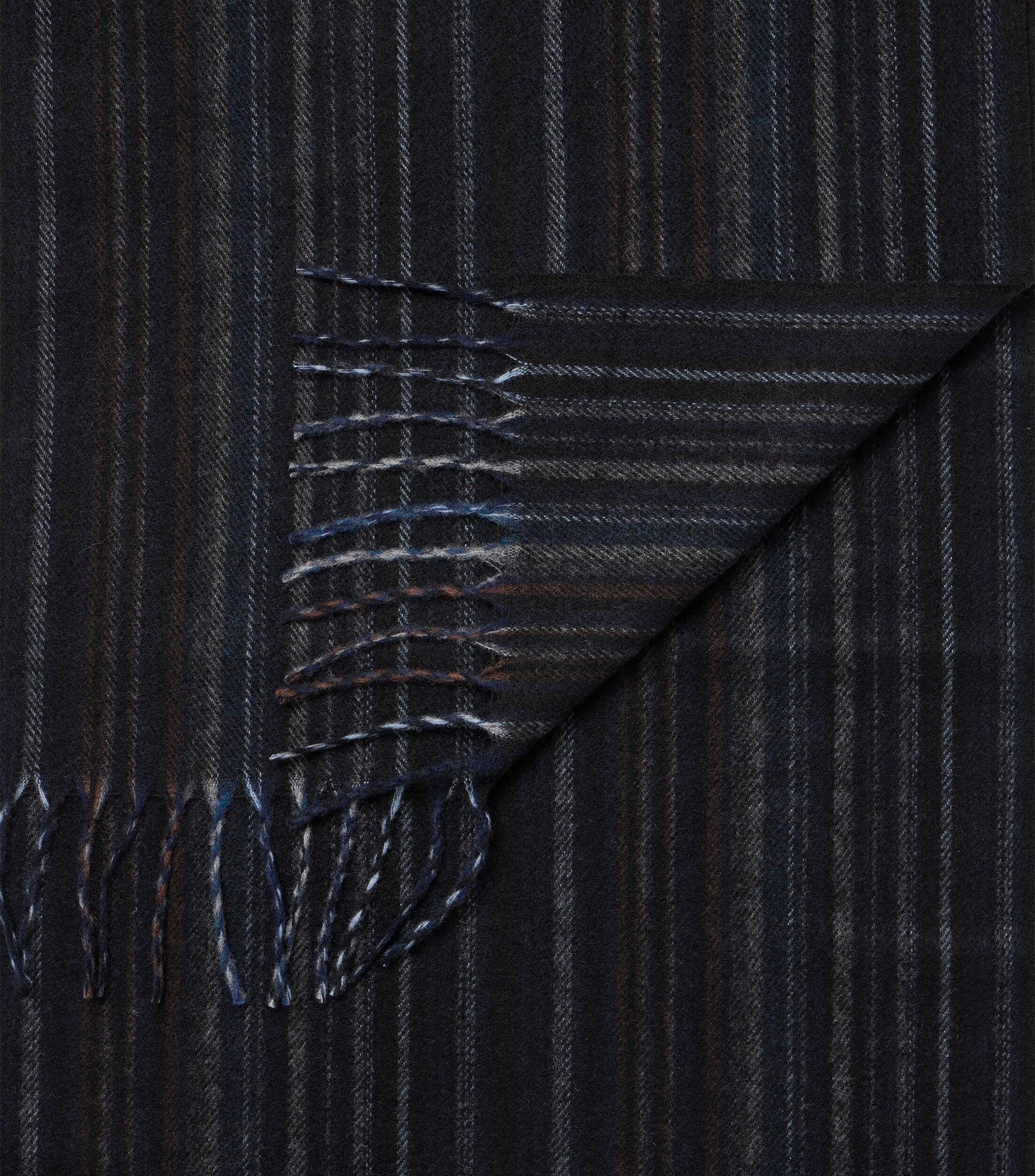 CASA MODA sjaal, blauw met wit dessin
