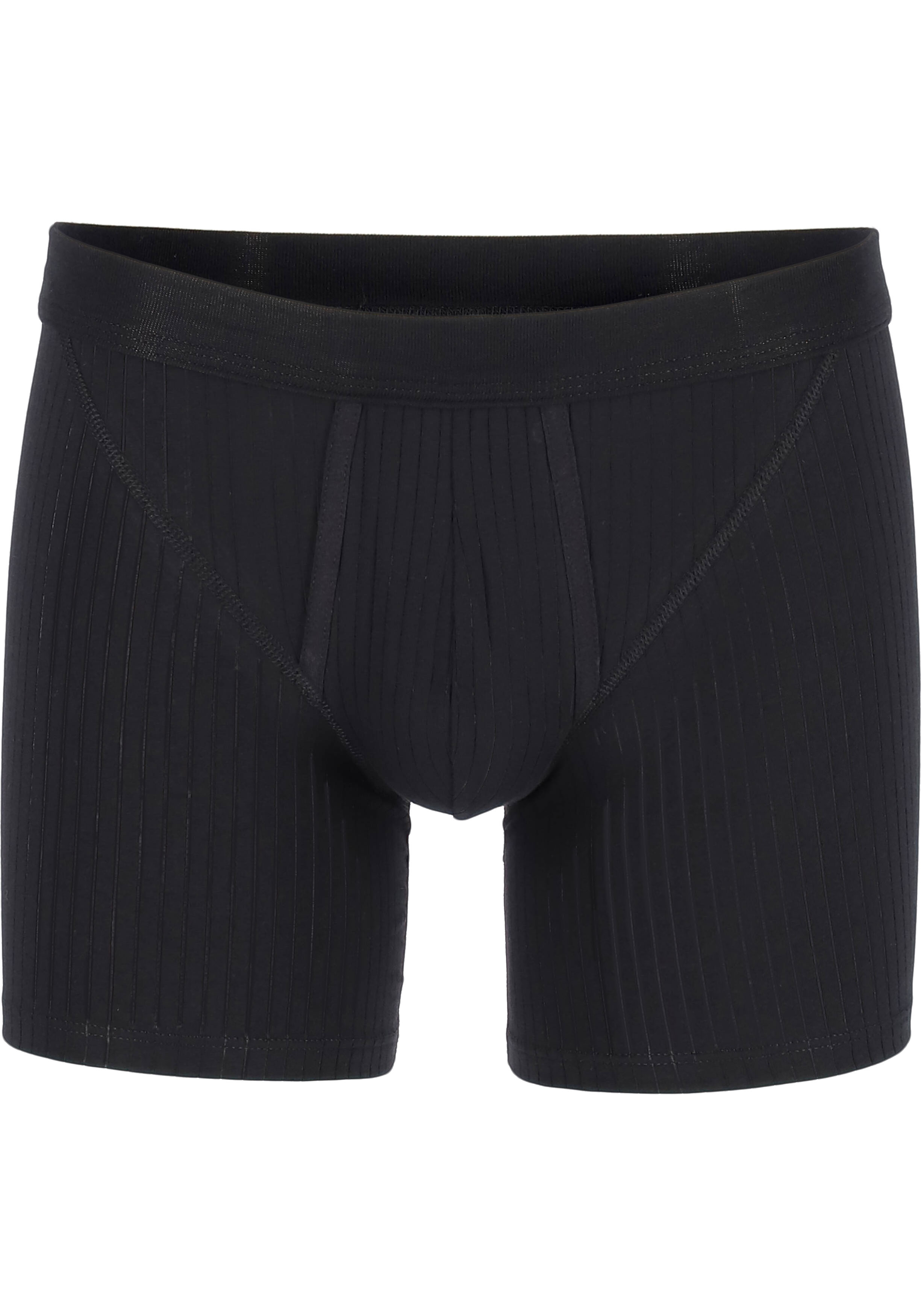 SCHIESSER Authentic shorts (2-pack), met gulp, zwart