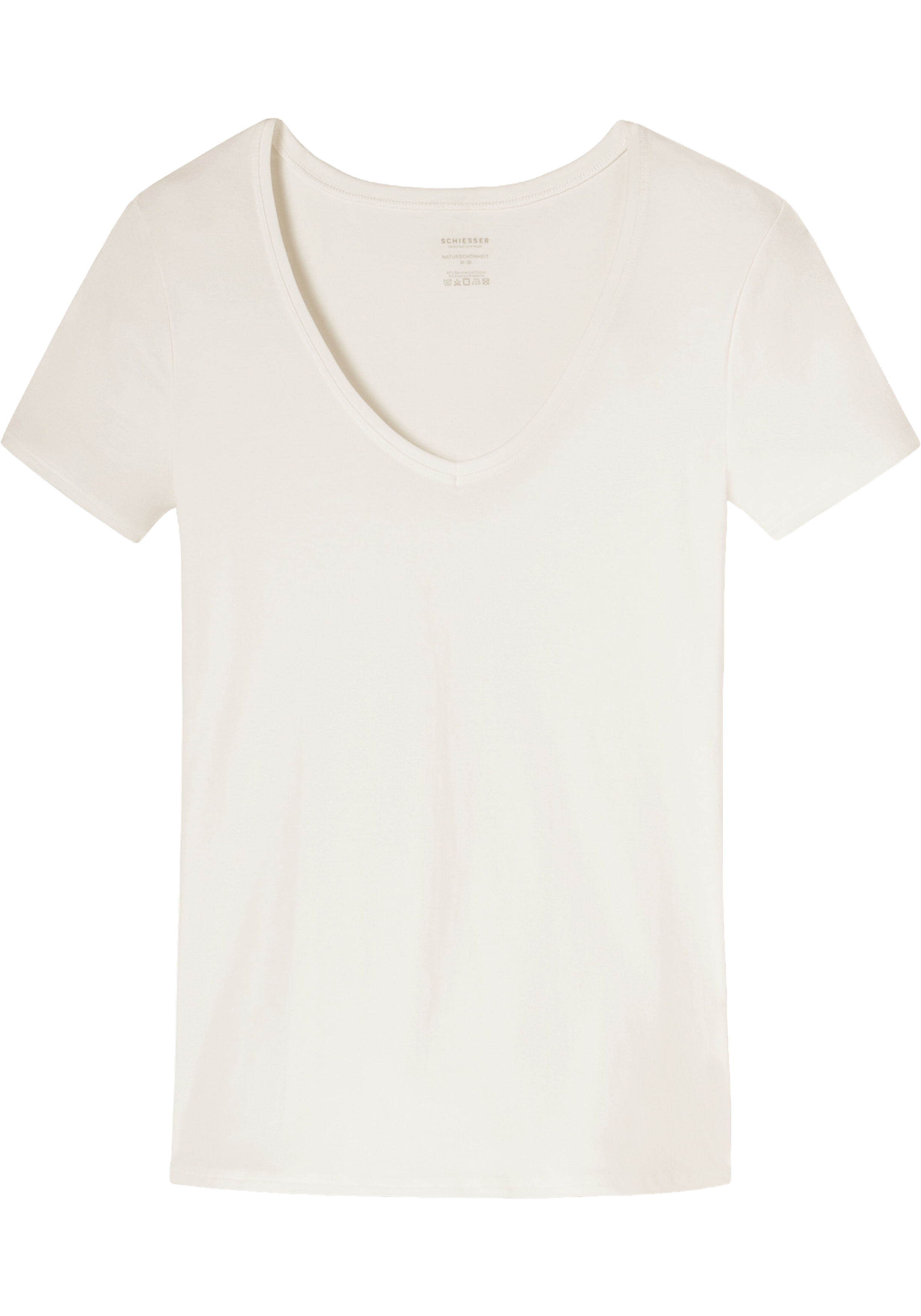 SCHIESSER Naturschonheit T-shirt (1-pack), dames shirt korte mouwen champagne