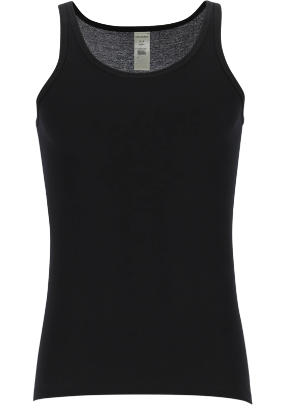 SCHIESSER Original Feinripp singlet (1-pack), zwart   SCHIESSER Original Feinripp singlet (1-pack), zwart