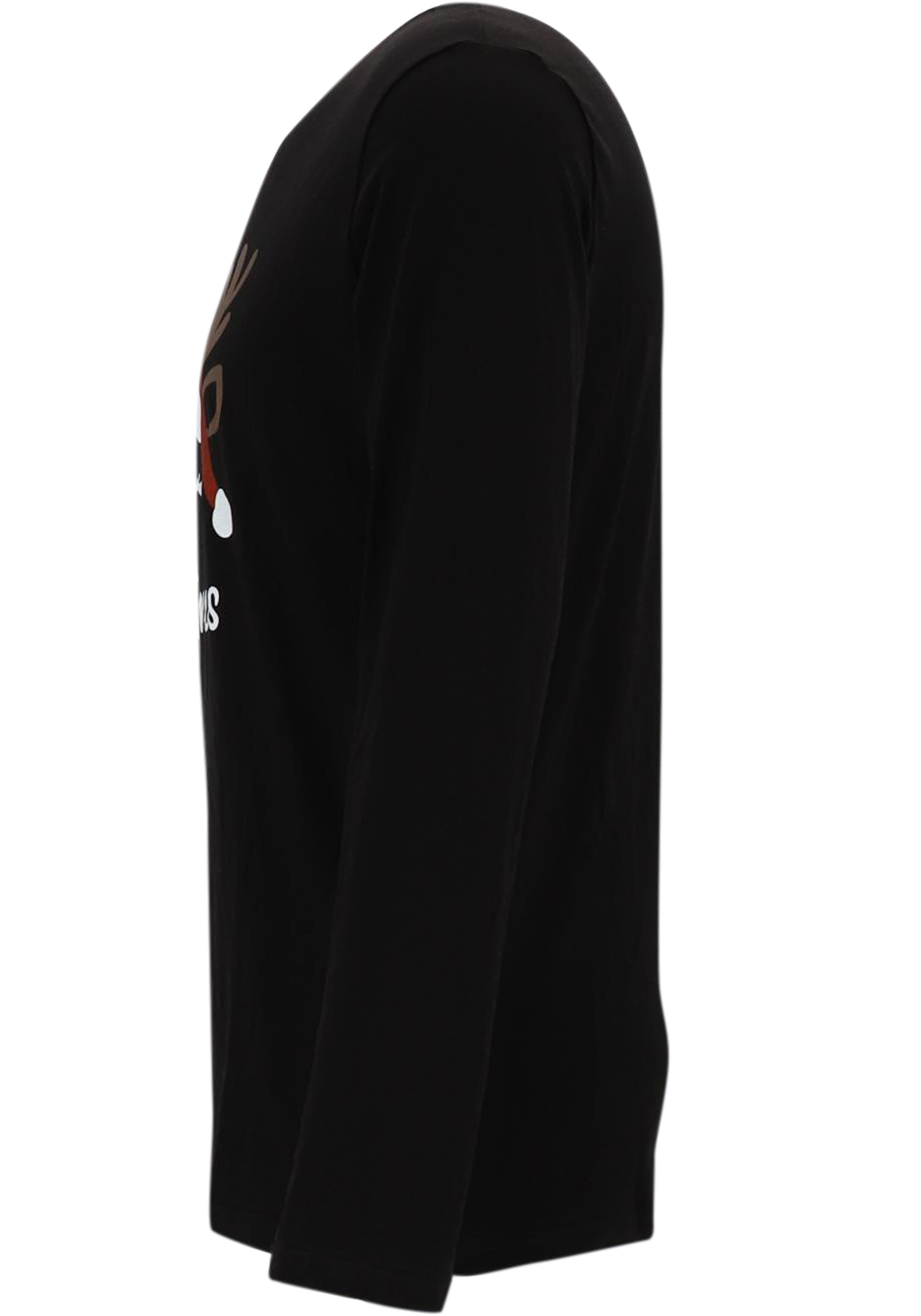 Kerst Pyjama, heren pyjama set, zwart met geruite broek